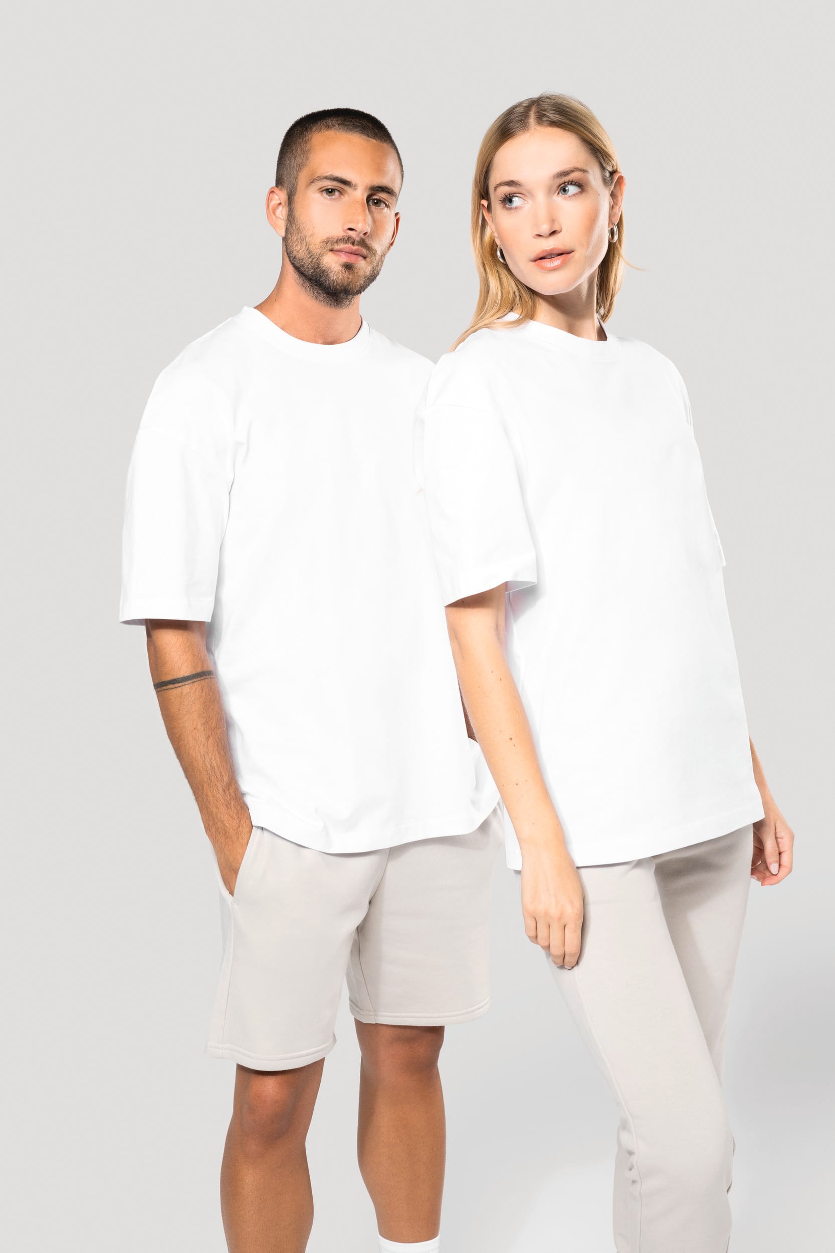 Oversized T-shirt korte mouwen uniseks