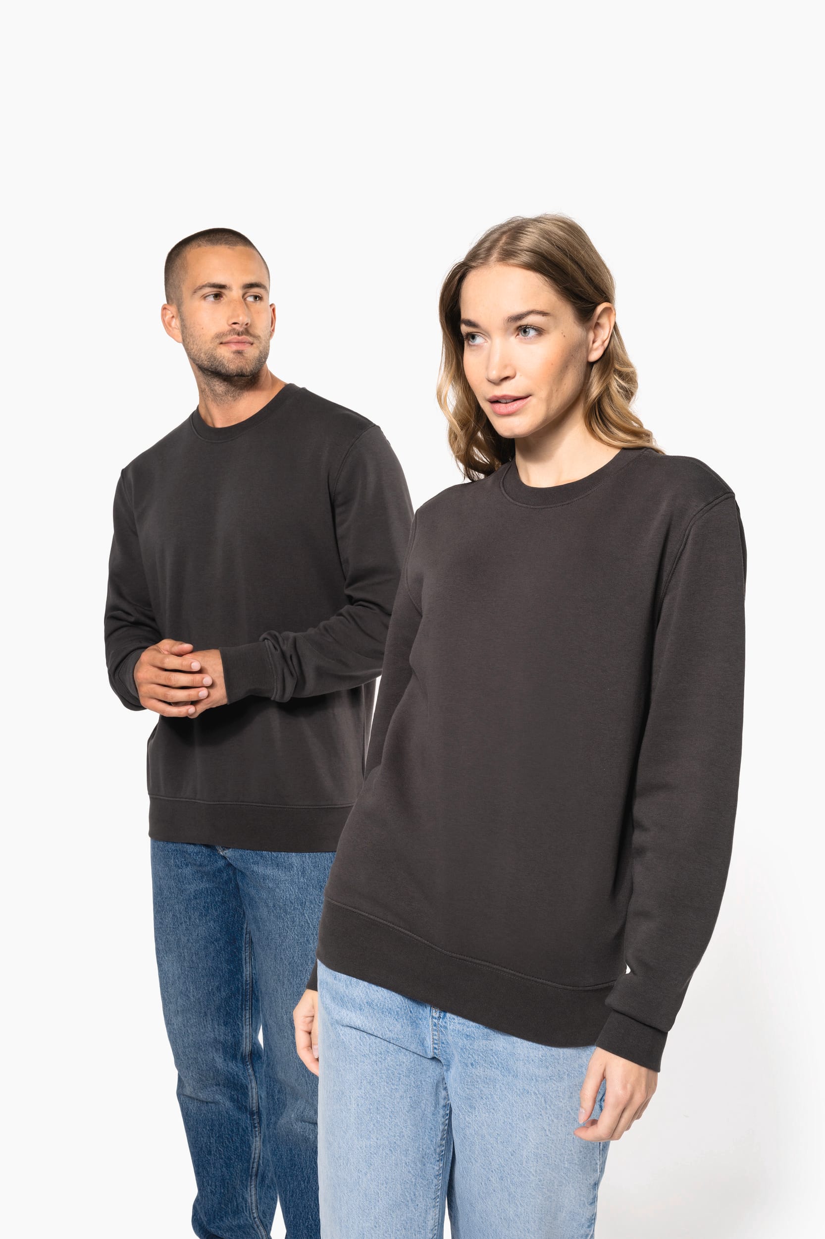 Ecologische sweater met ronde hals