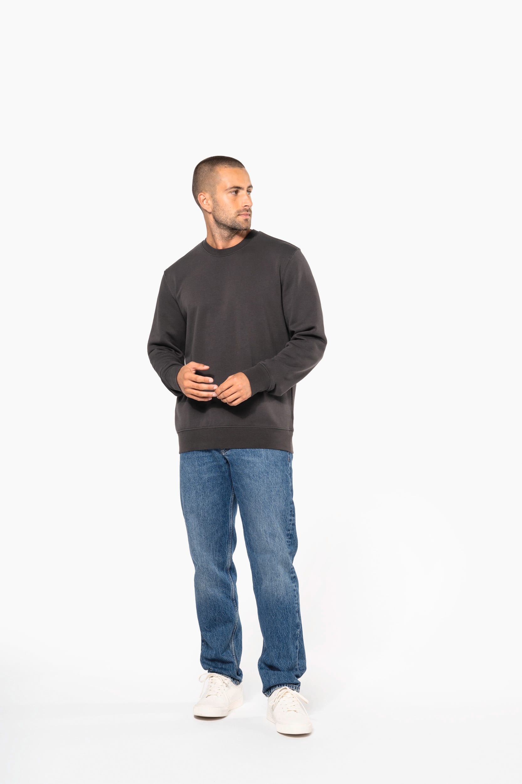 Ecologische sweater met ronde hals