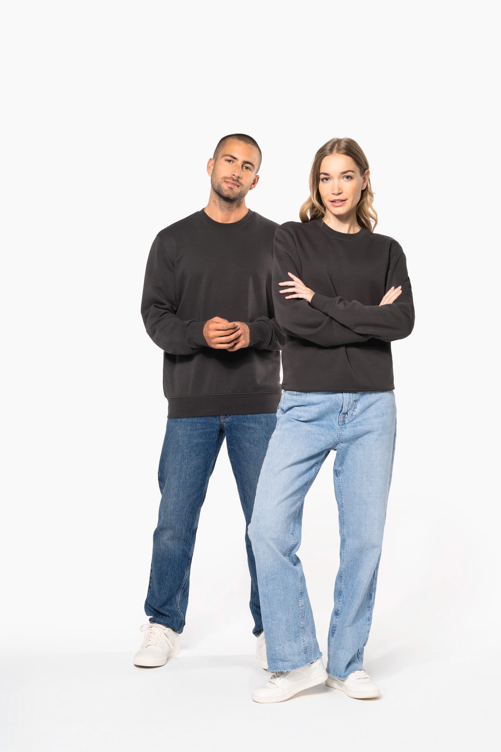 Ecologische sweater met ronde hals