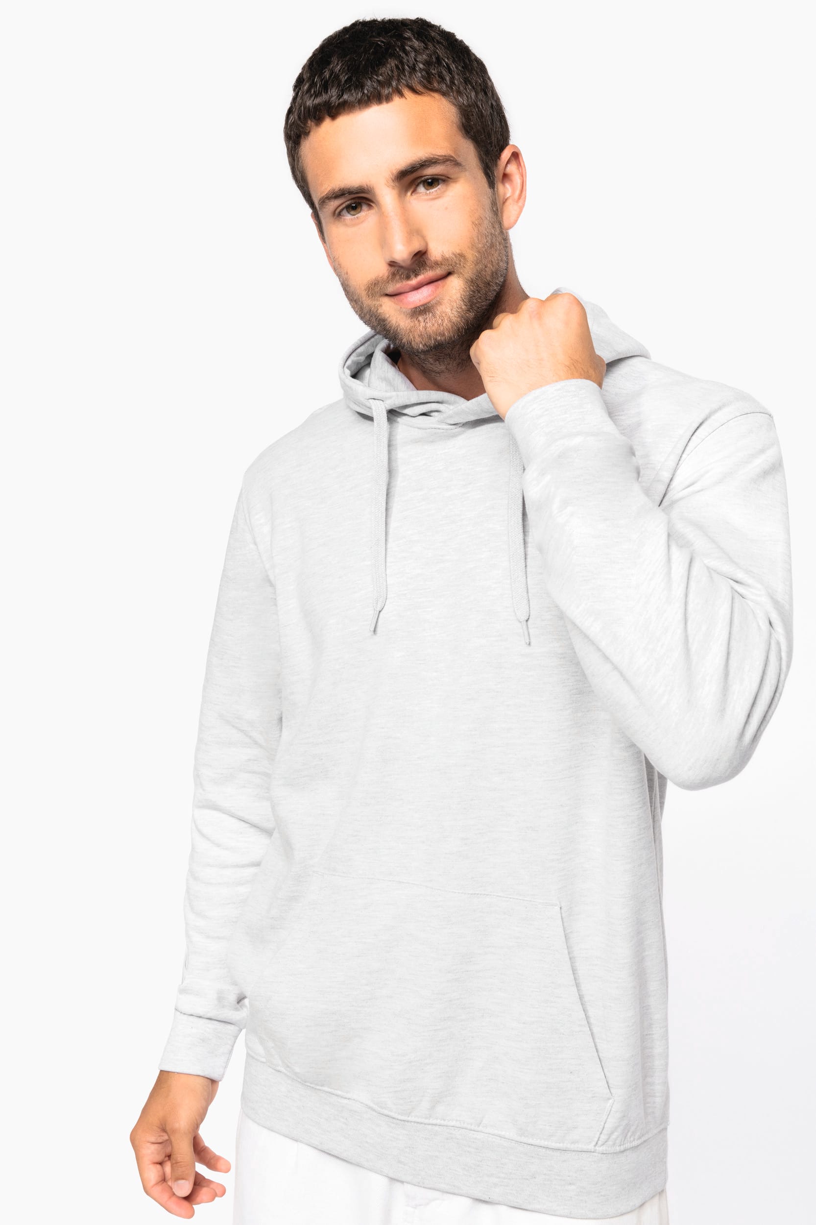 Gerecycled sweater met capuchon uniseks