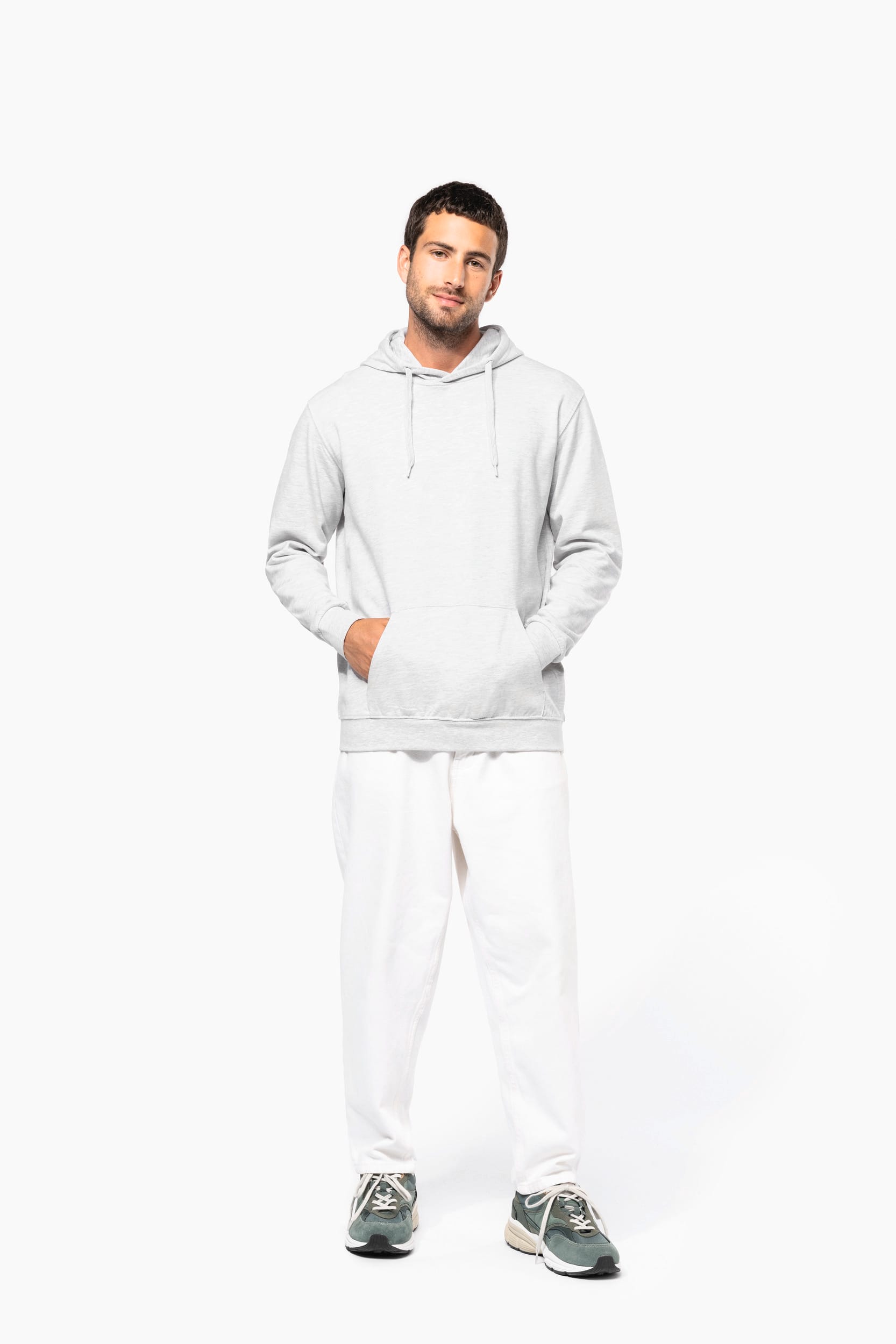 Gerecycled sweater met capuchon uniseks