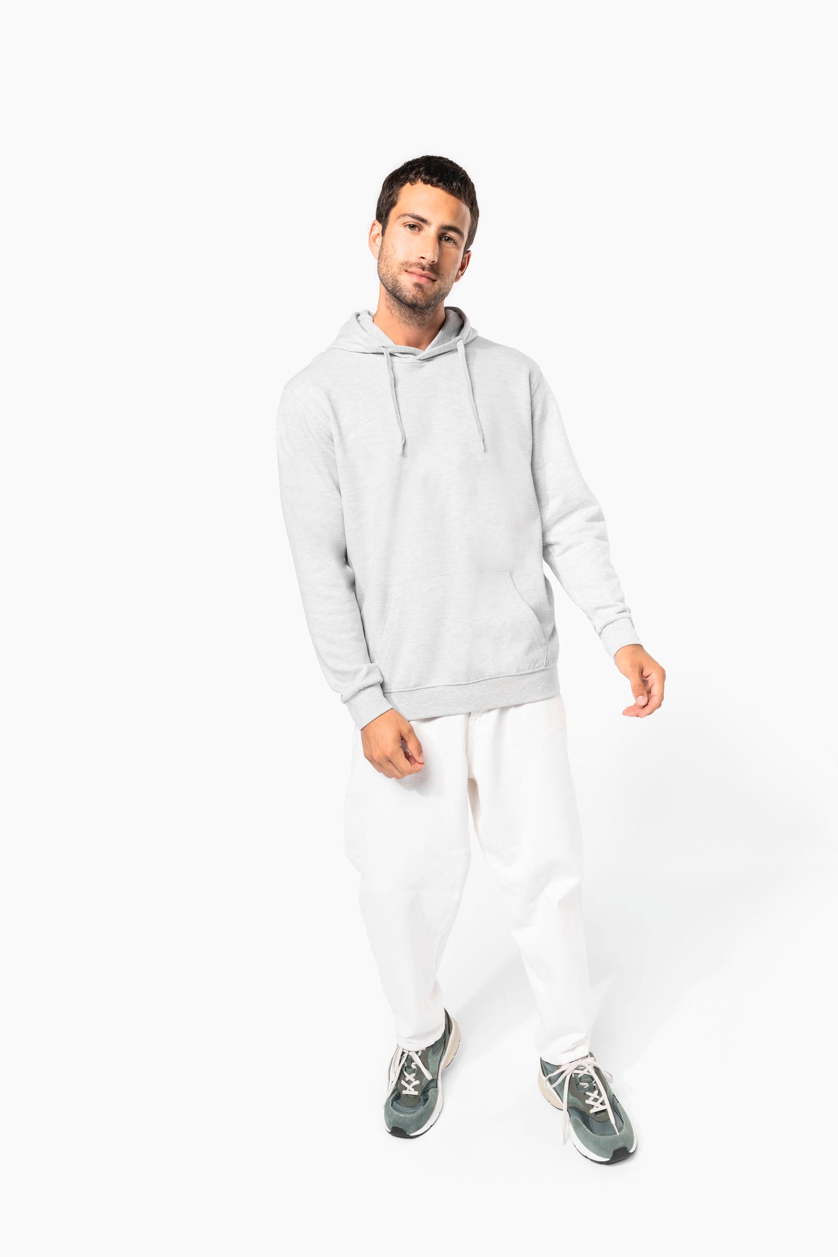 Gerecycled sweater met capuchon uniseks