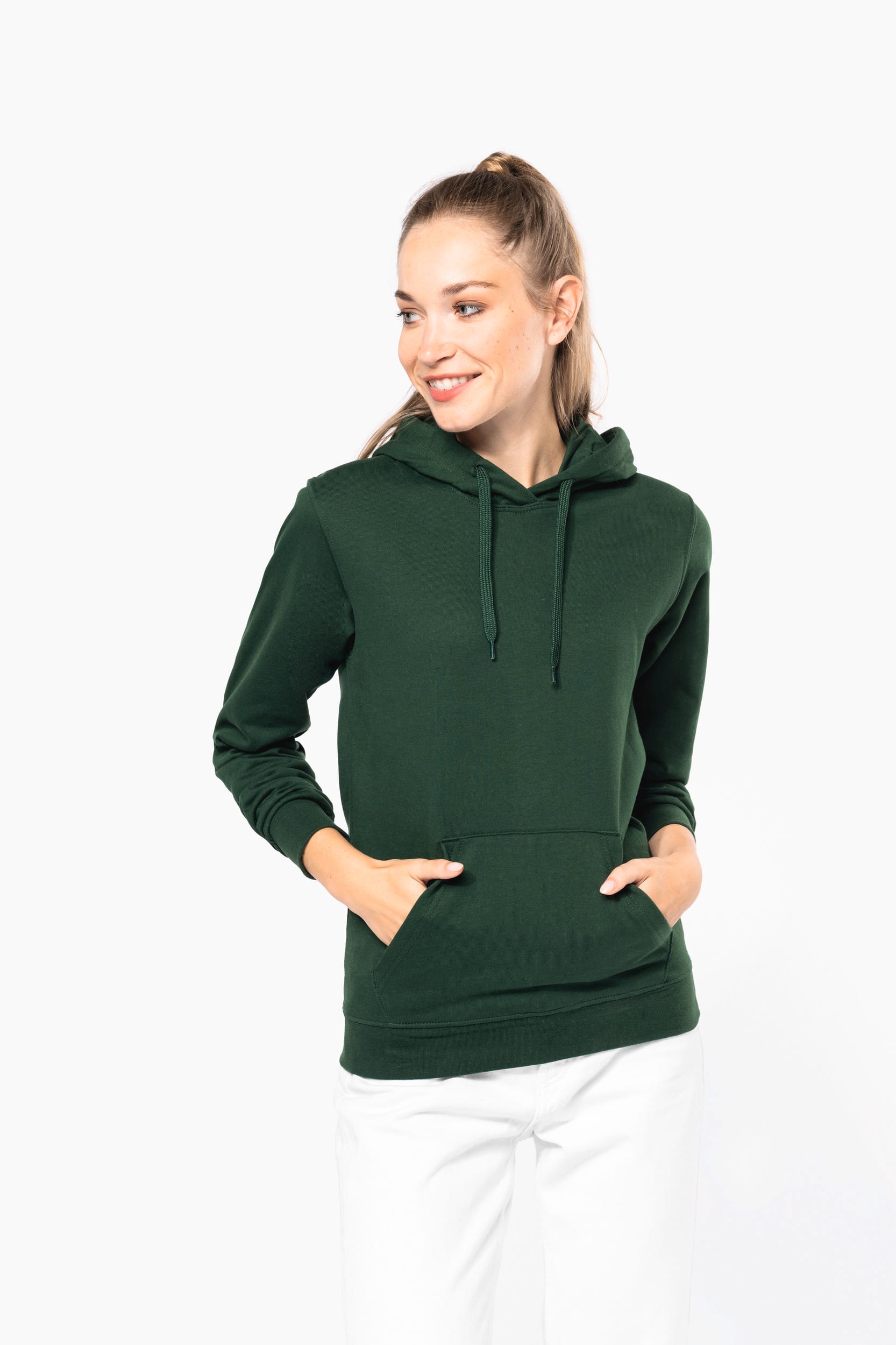 Gerecycled sweater met capuchon uniseks