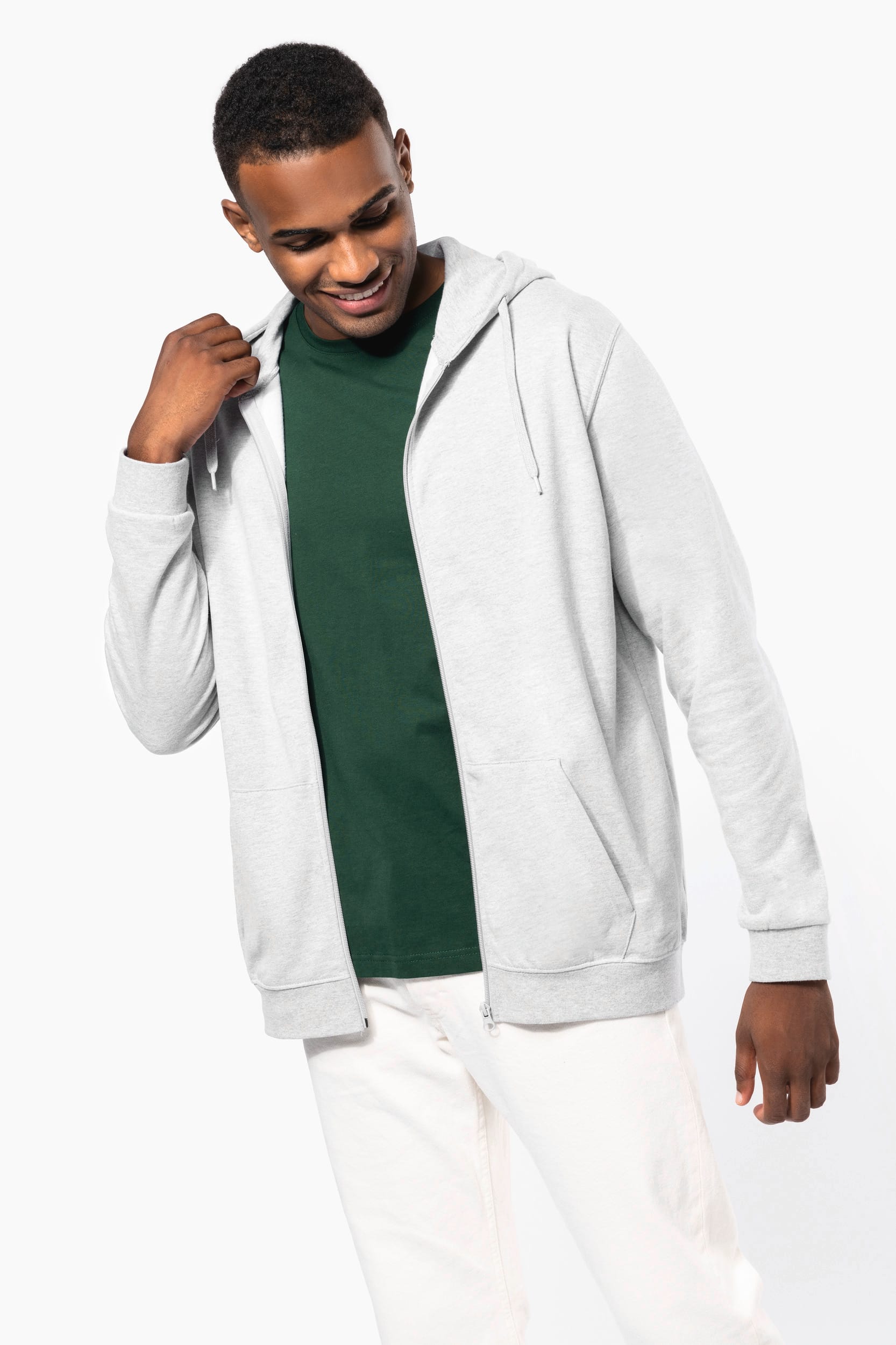 Sweatvest met capuchon