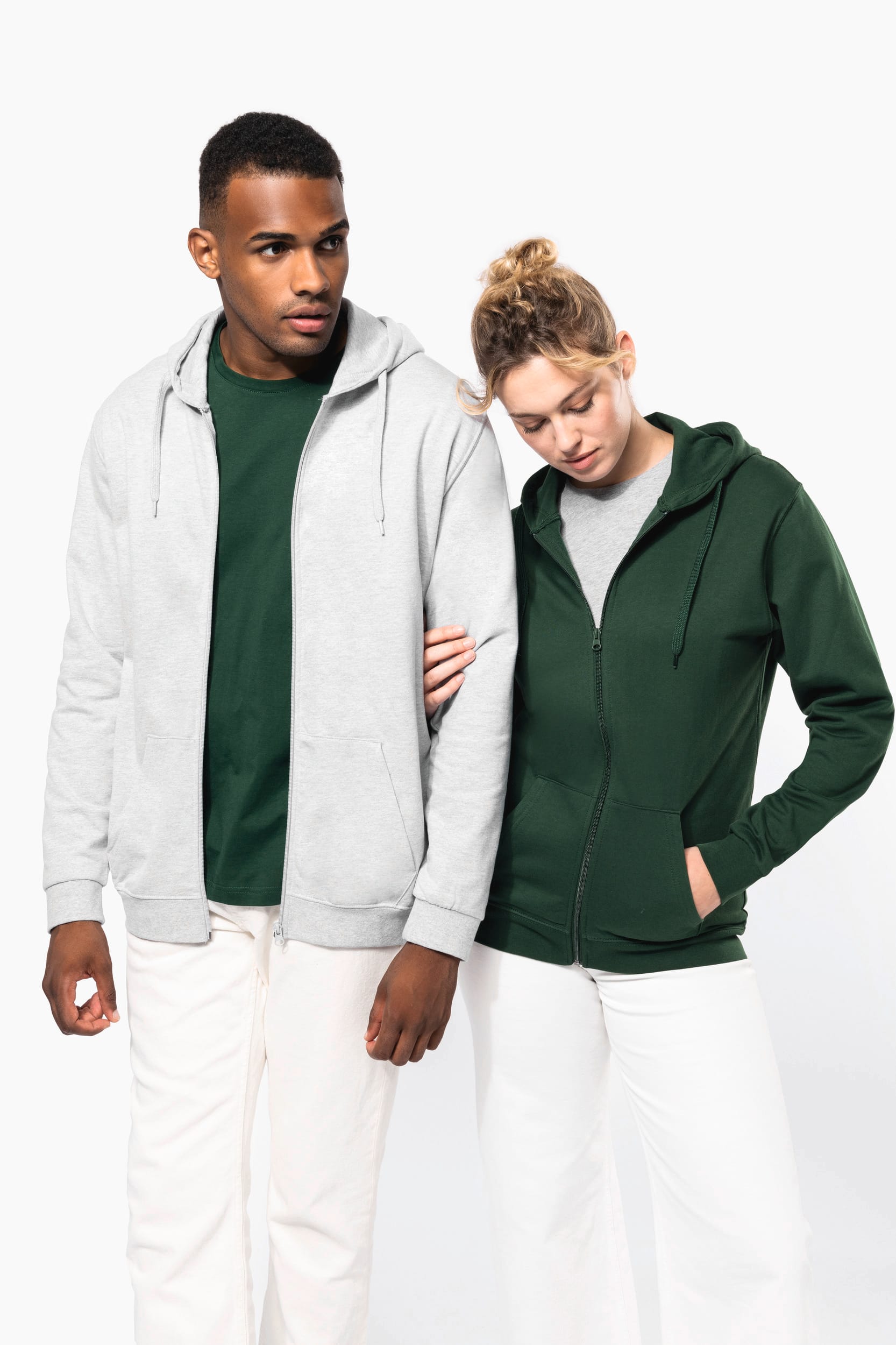 Sweatvest met capuchon
