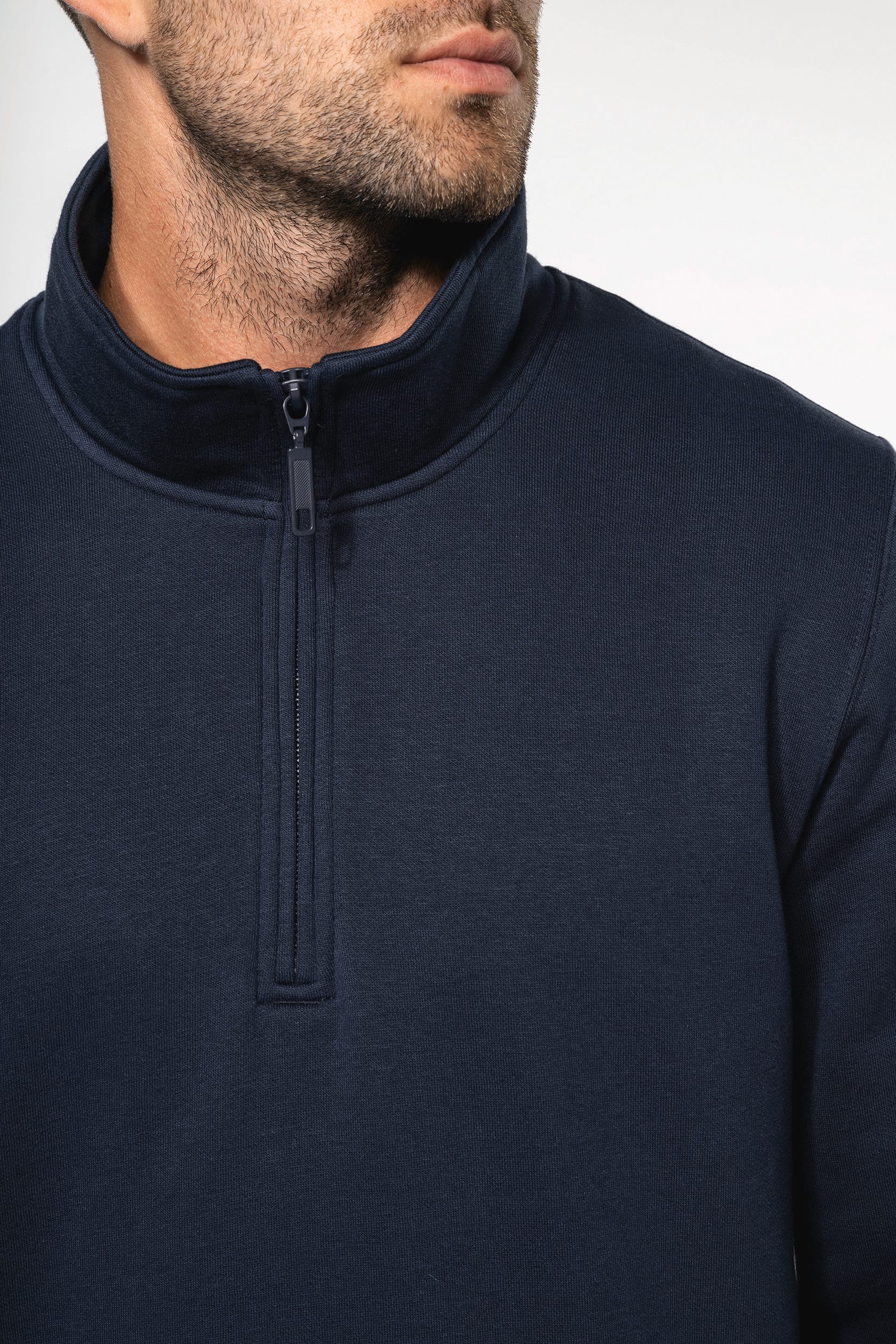 Sweater met ritskraag