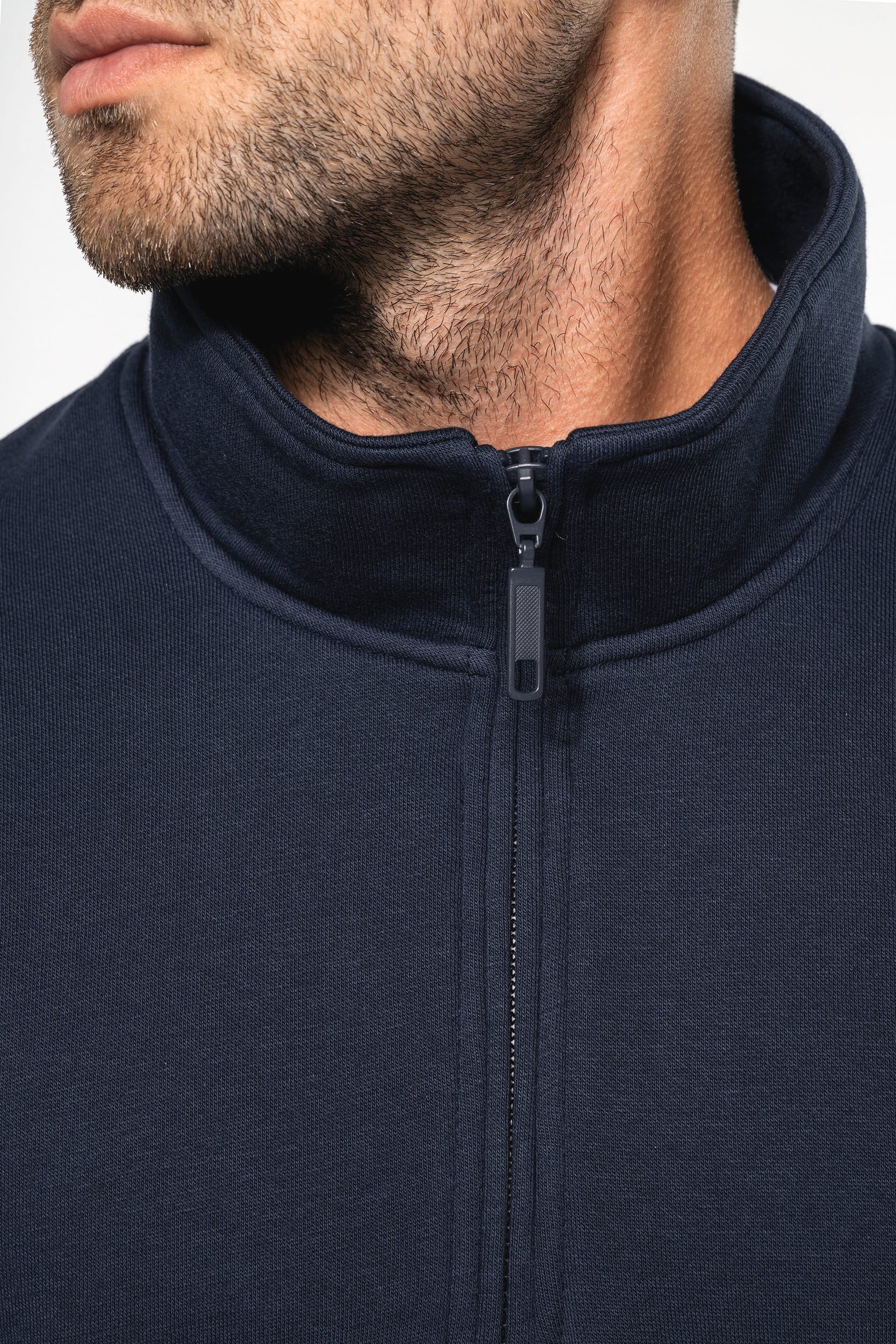 Sweater met ritskraag