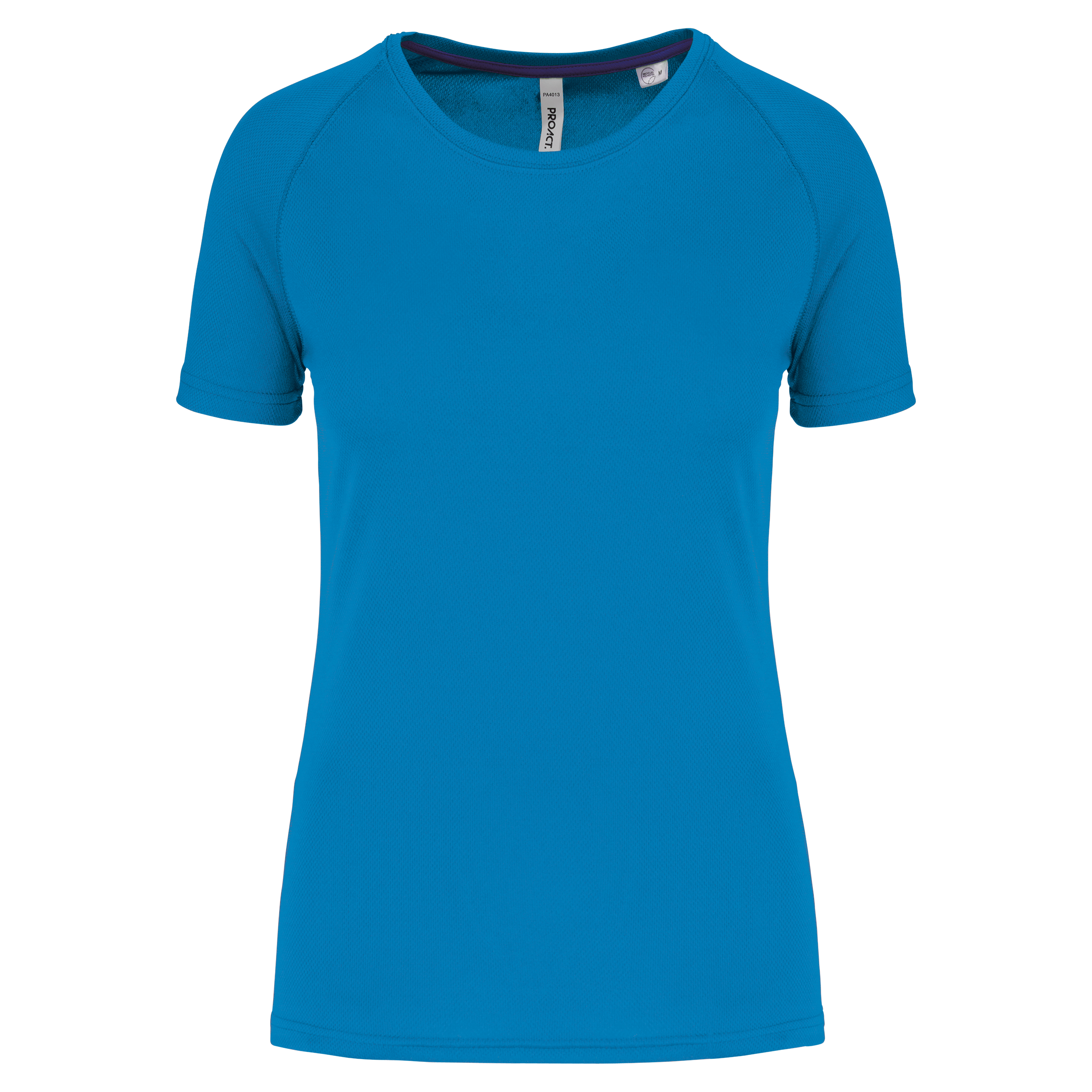Gerecycled damessport-T-shirt met ronde hals