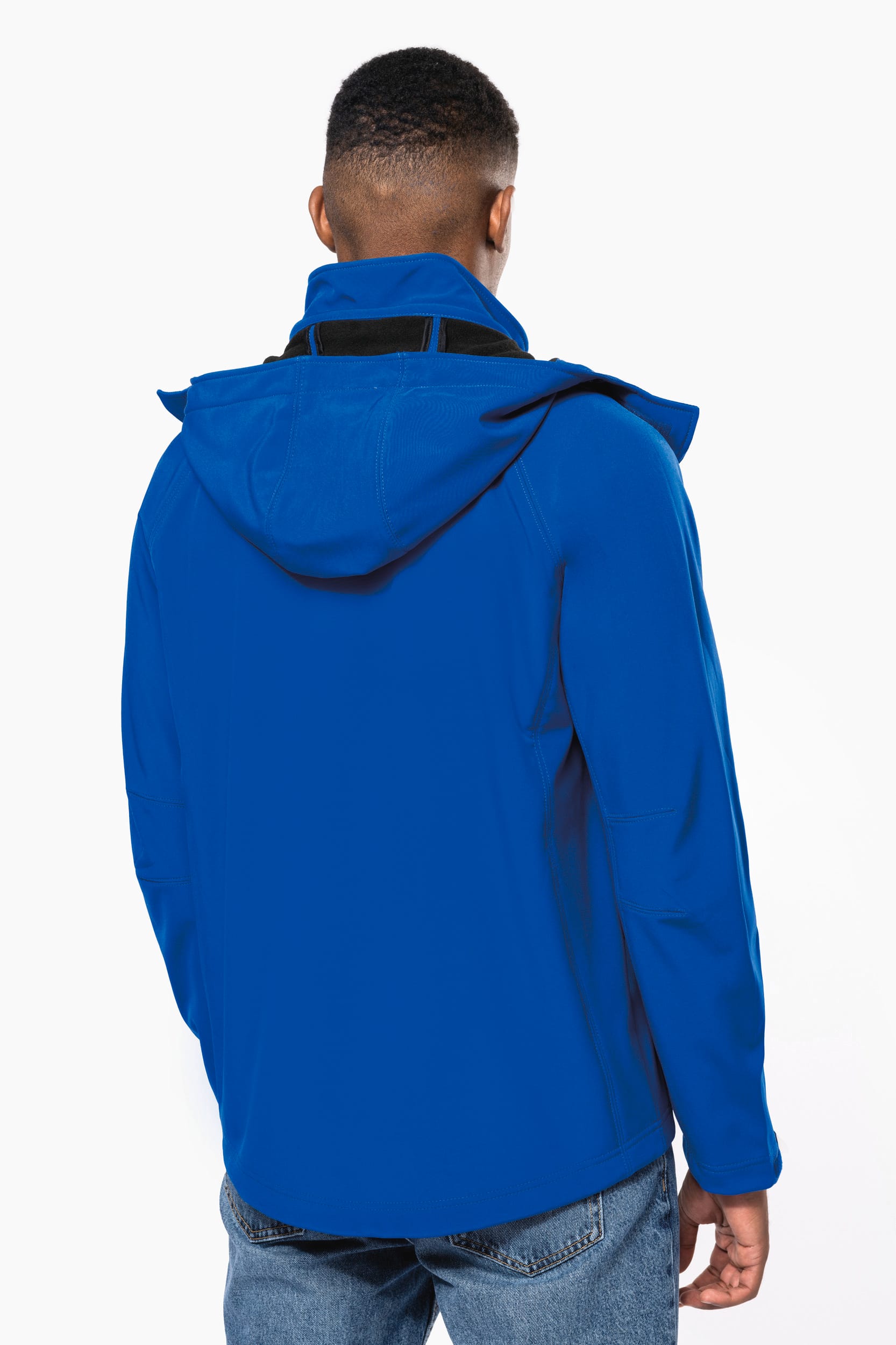 Heren softshell jas met afneembare capuchon