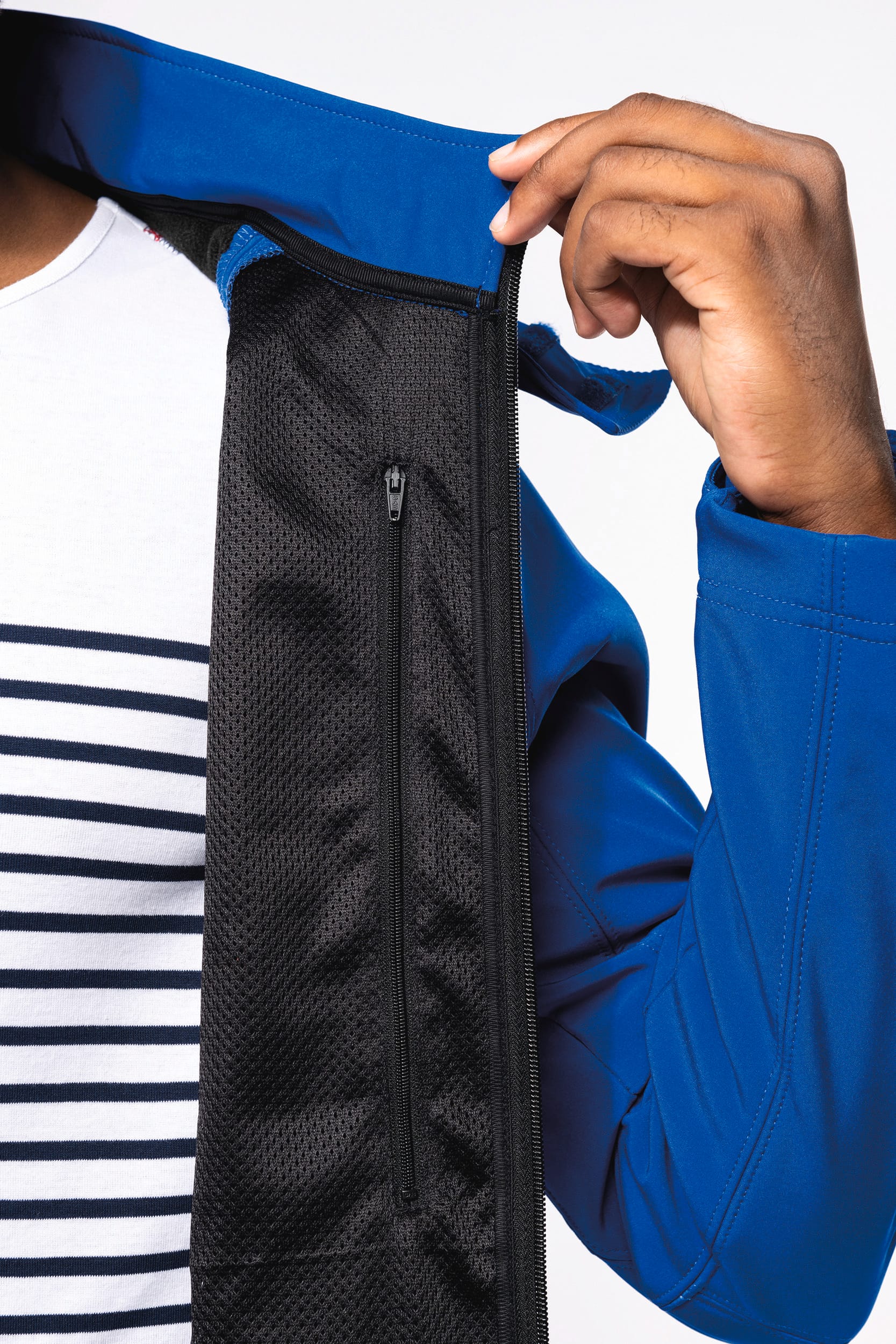 Heren softshell jas met afneembare capuchon