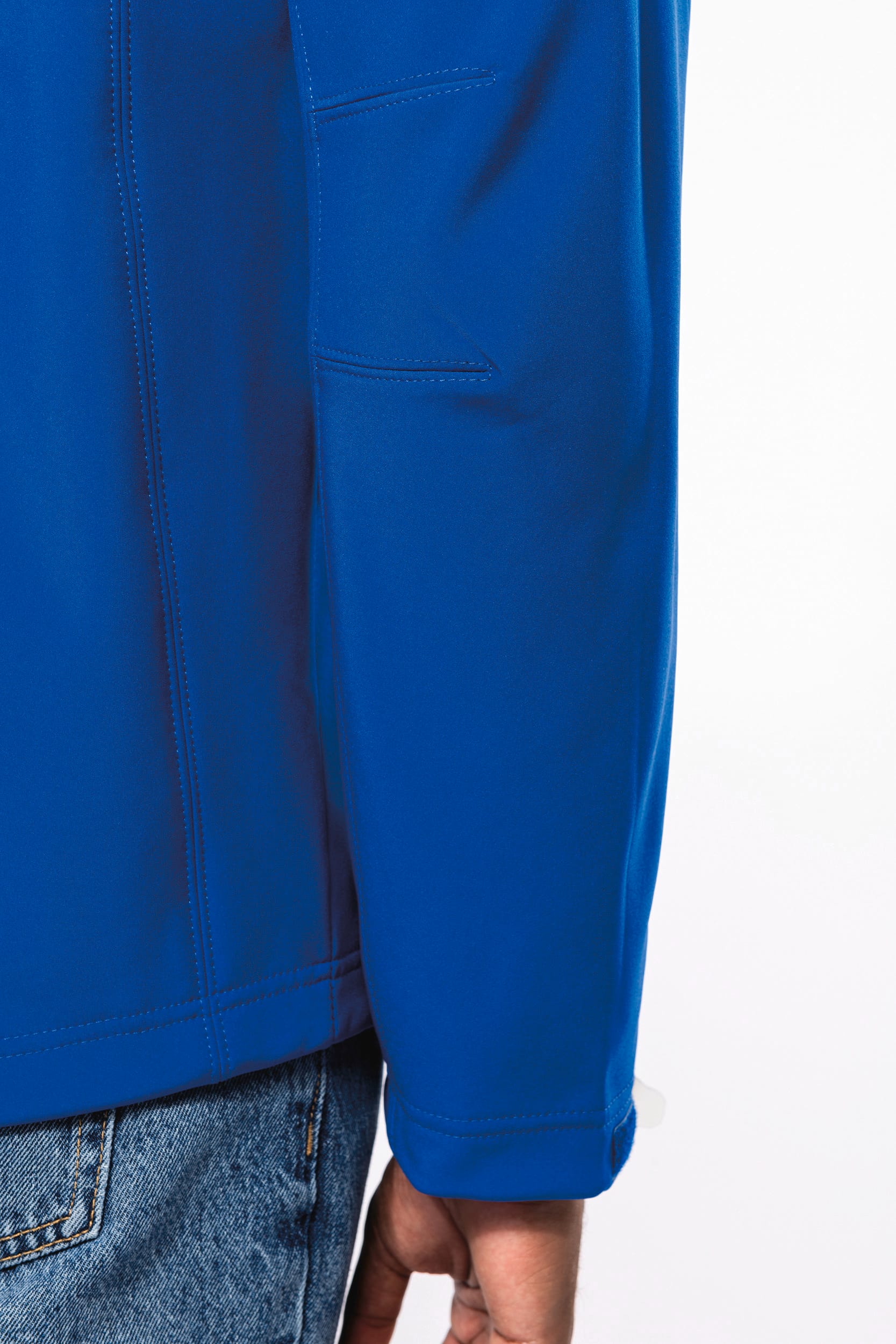 Heren softshell jas met afneembare capuchon