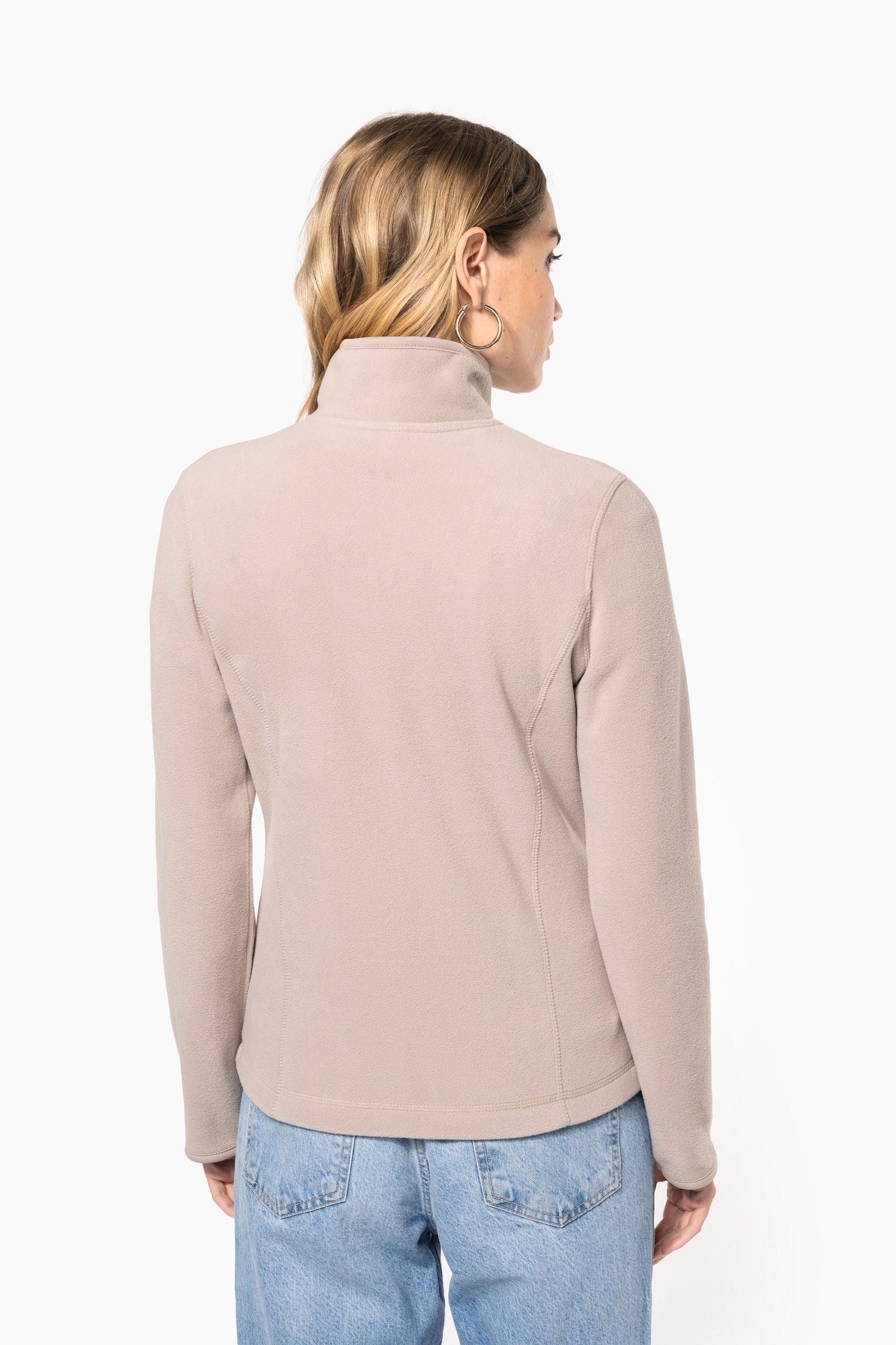 Microfleece met rits dames