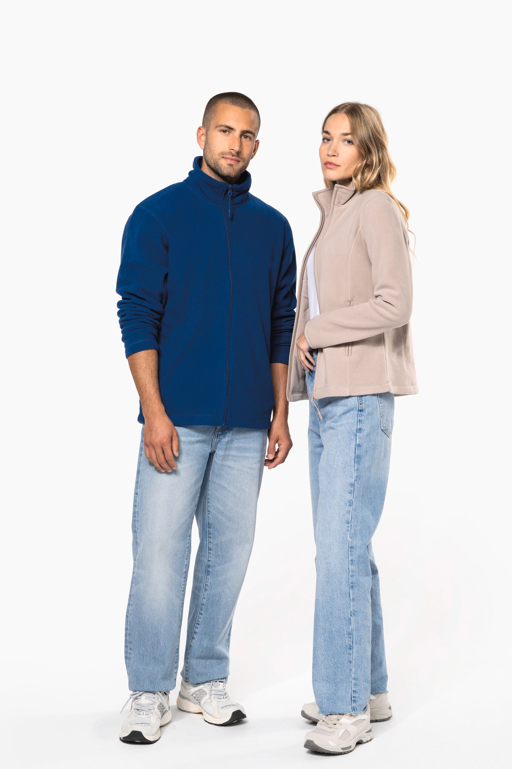 Microfleece met rits dames