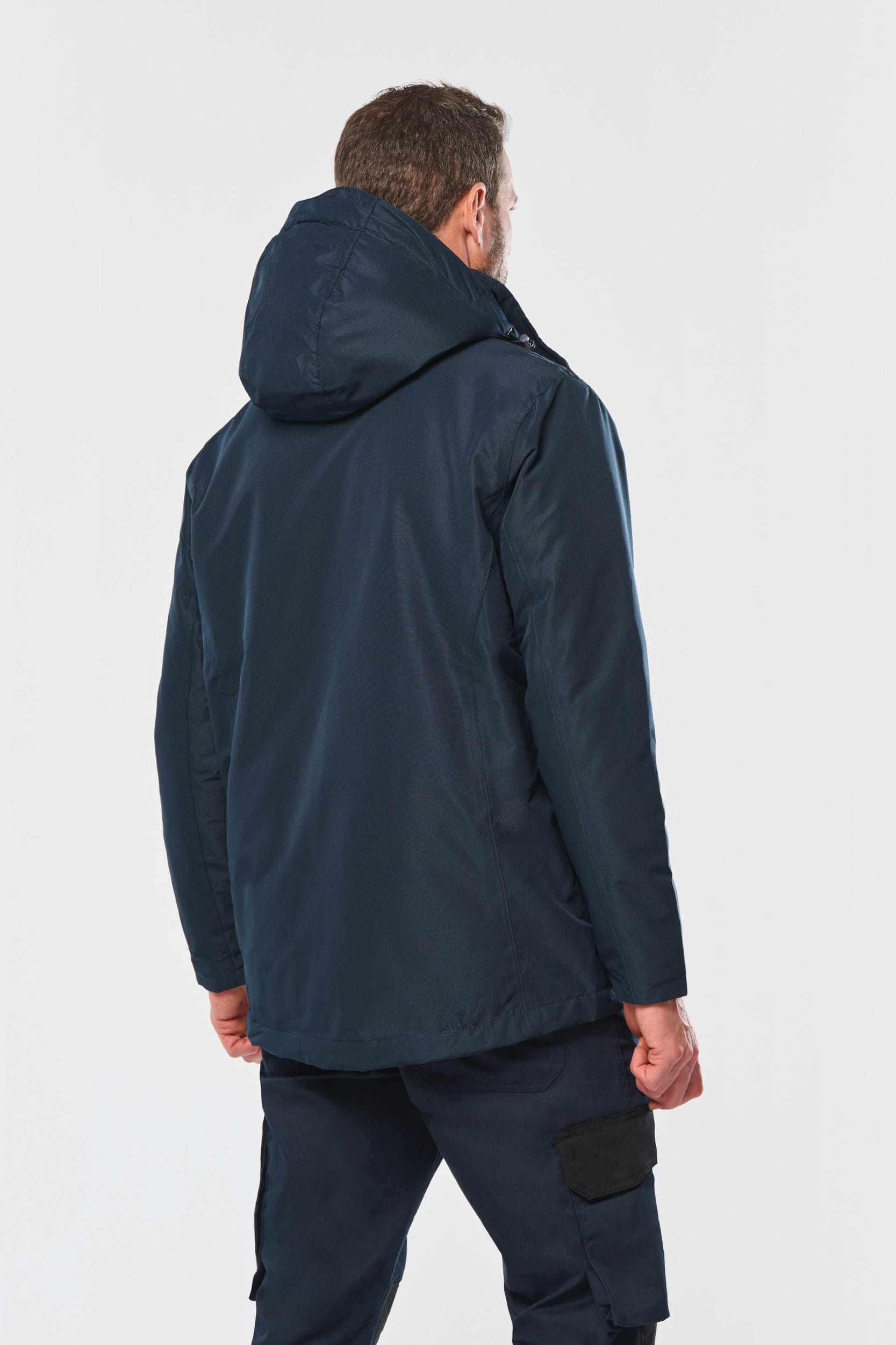 Unisex performance parka met capuchon