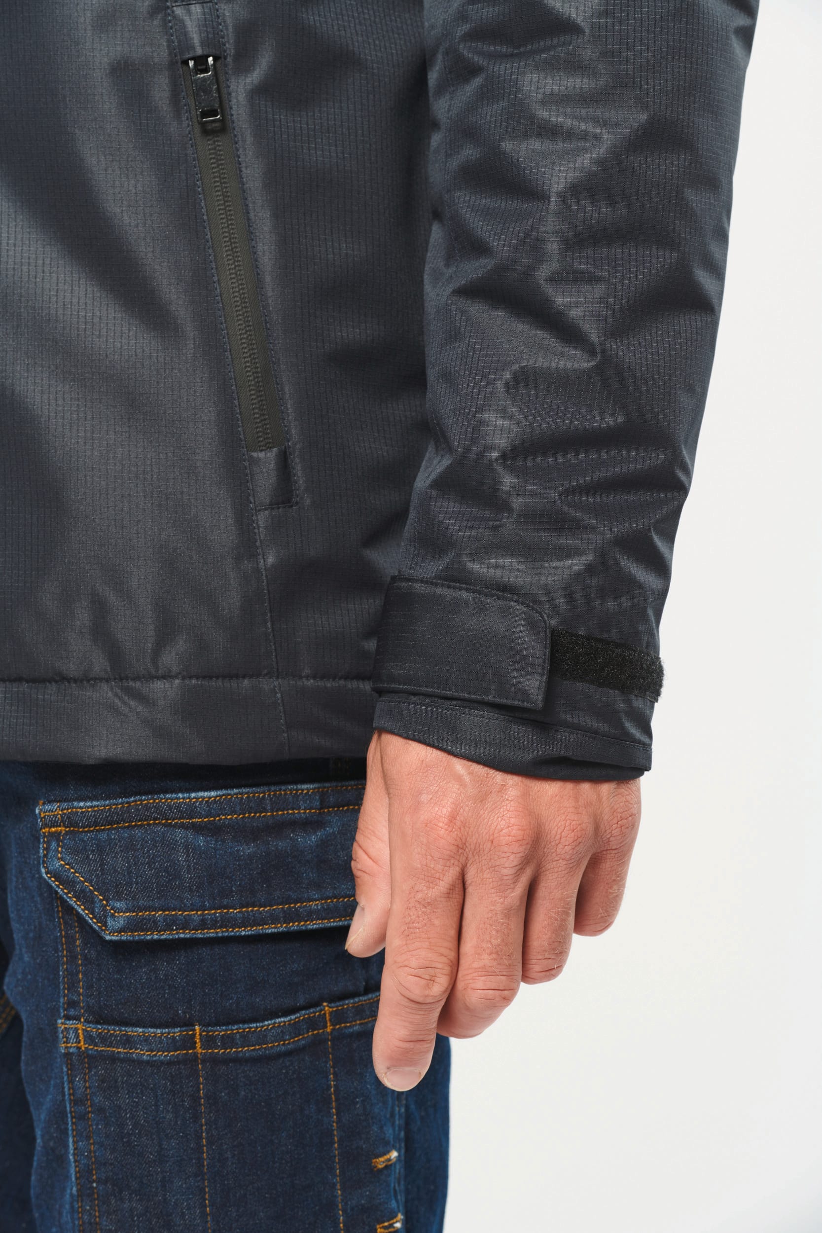 Unisex performance parka met capuchon