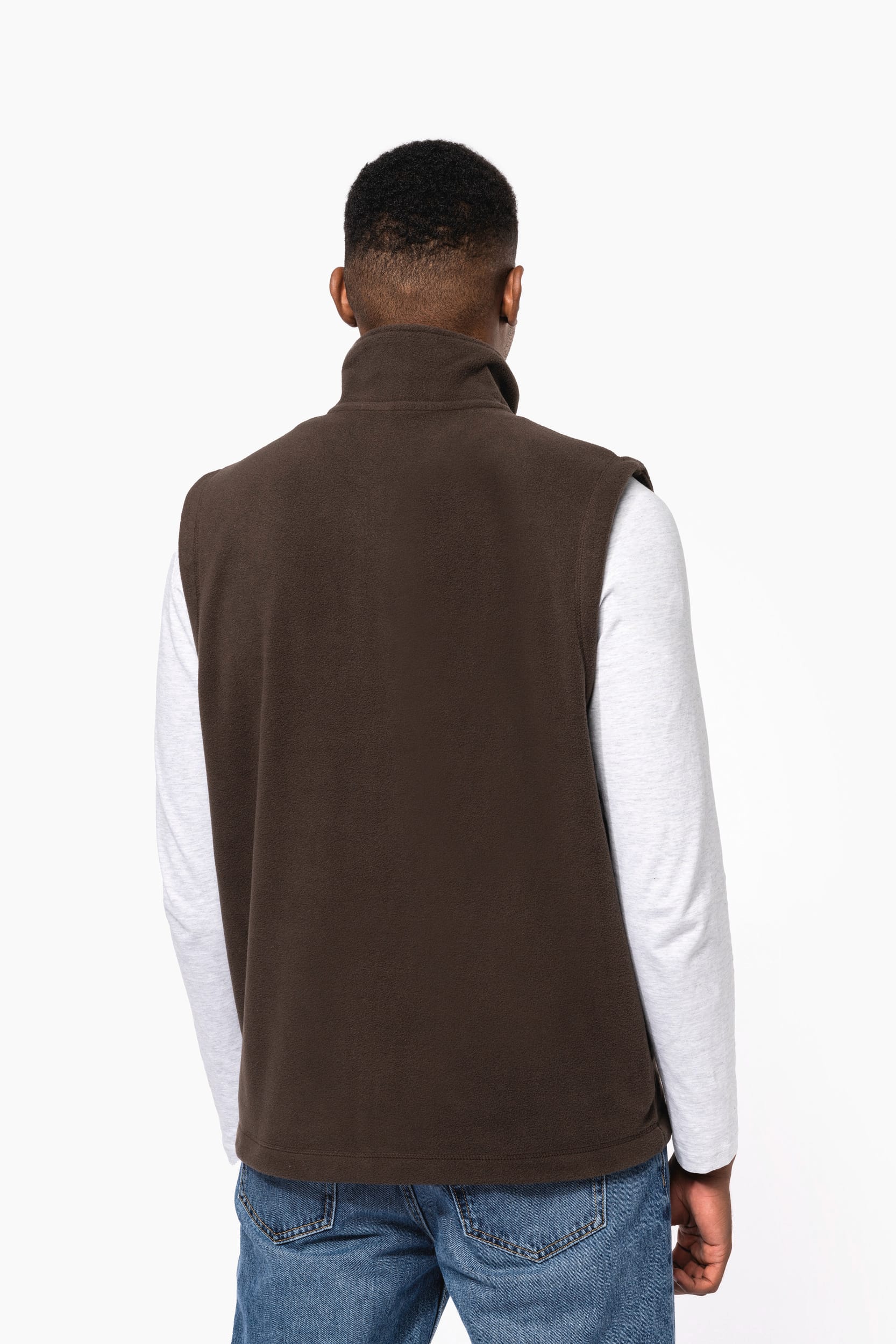 Bodywarmer van microfleece heren