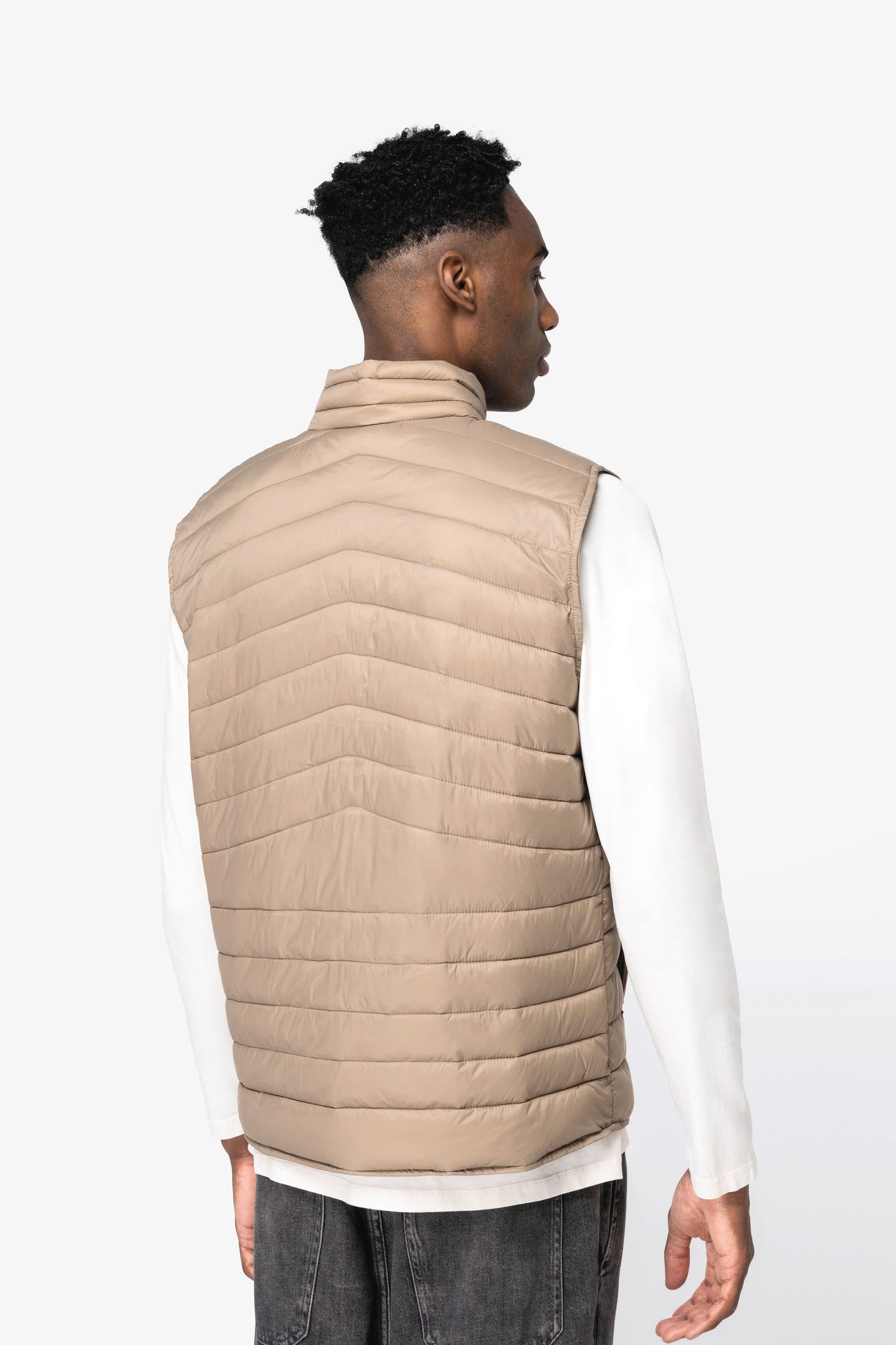 Ecologische lichte bodywarmer voor heren
