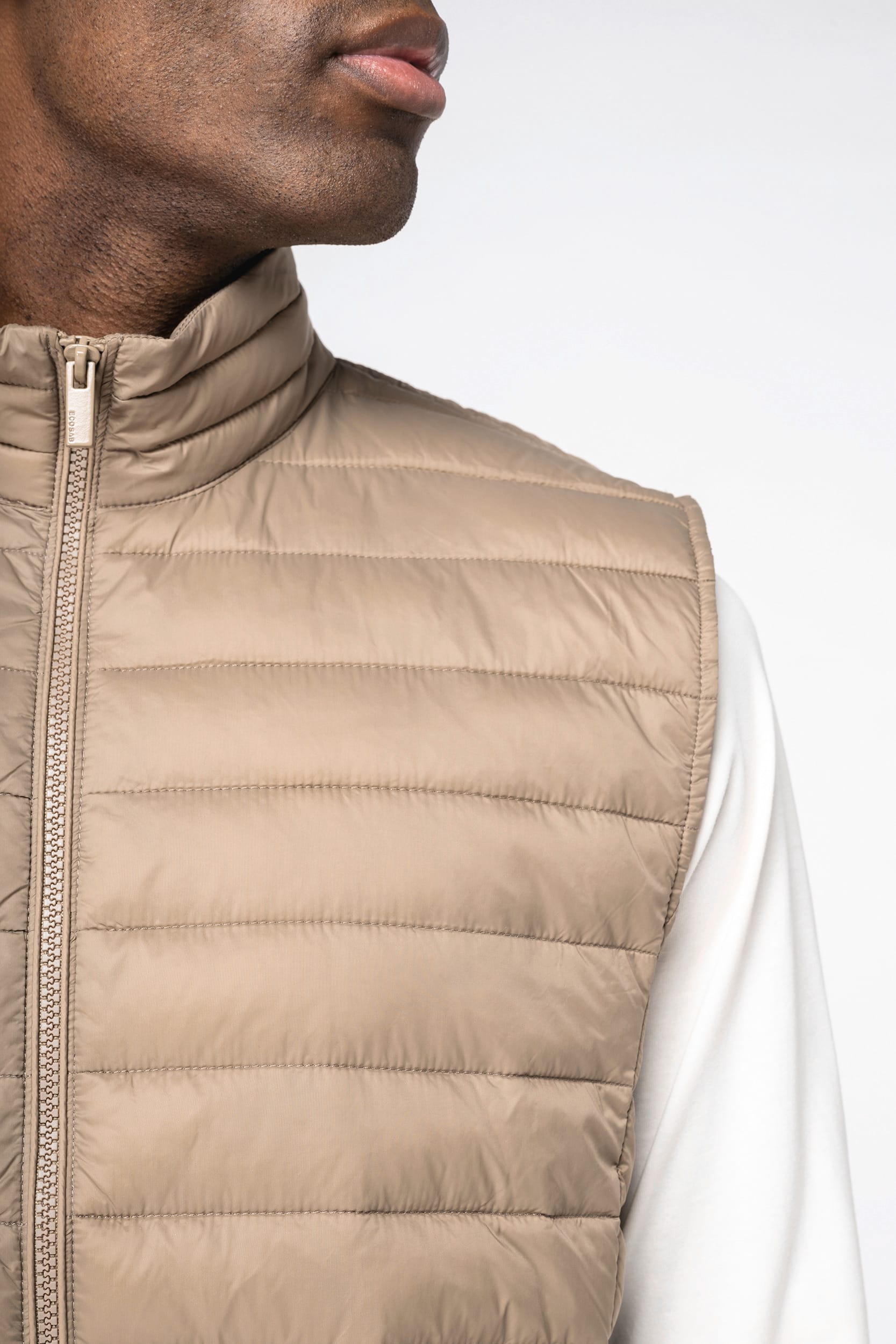 Ecologische lichte bodywarmer voor heren