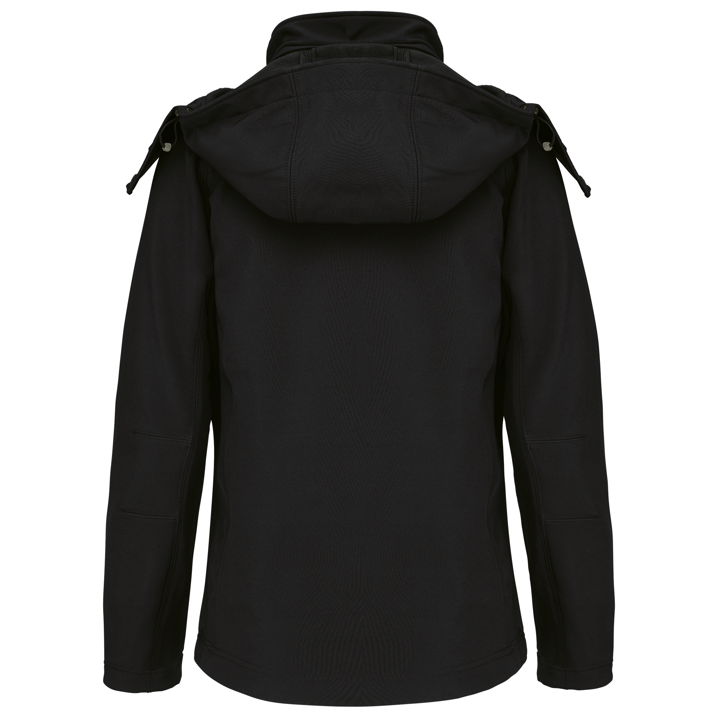 Dames softshell jas met afneembare capuchon