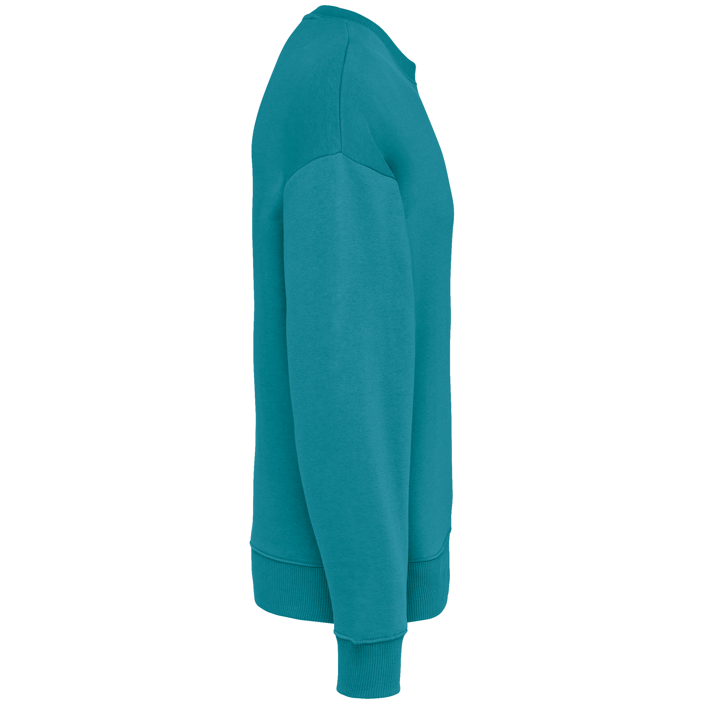 Ecologische oversized uniseks sweater met ronde hals