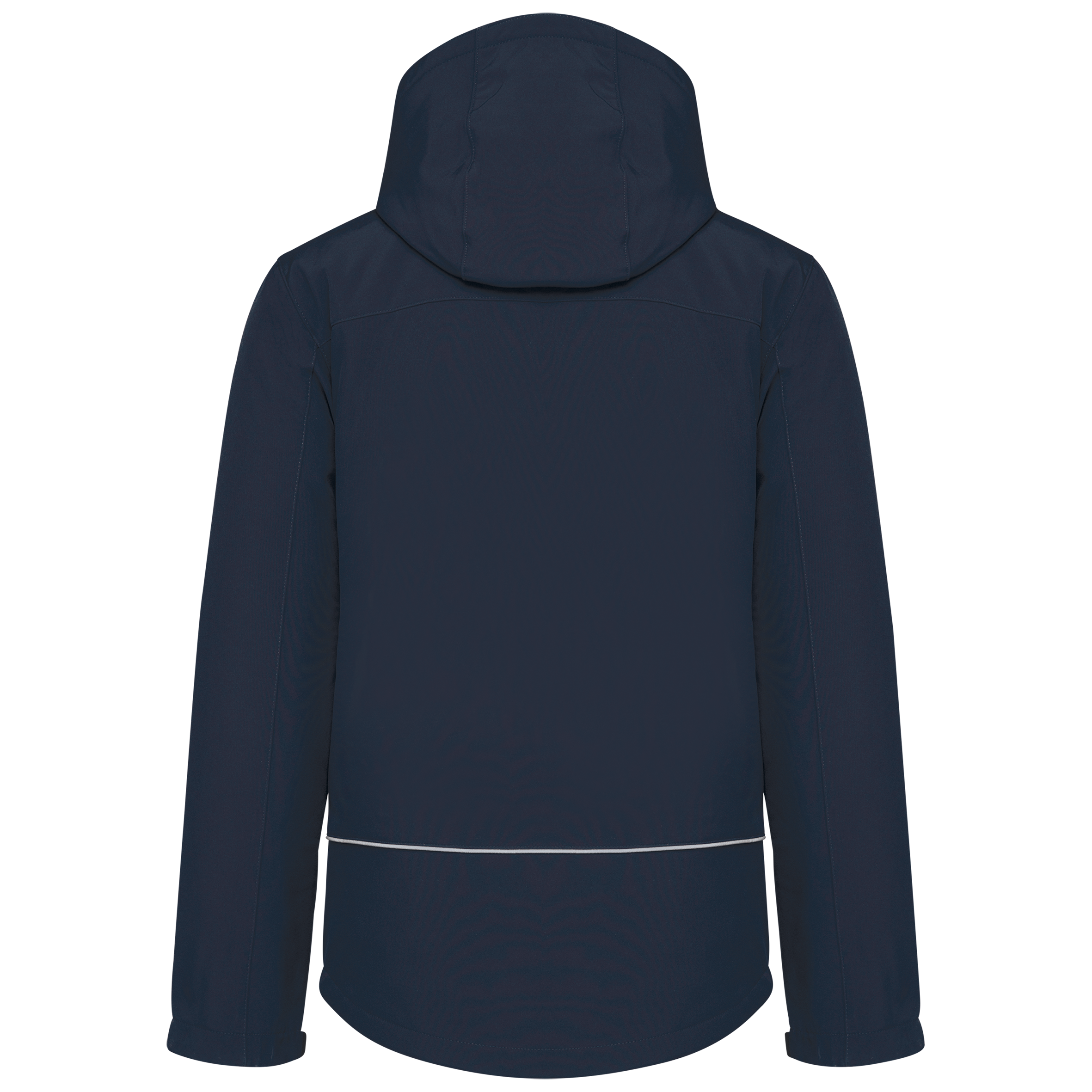 Gewatteerde softshell herenparka met capuchon