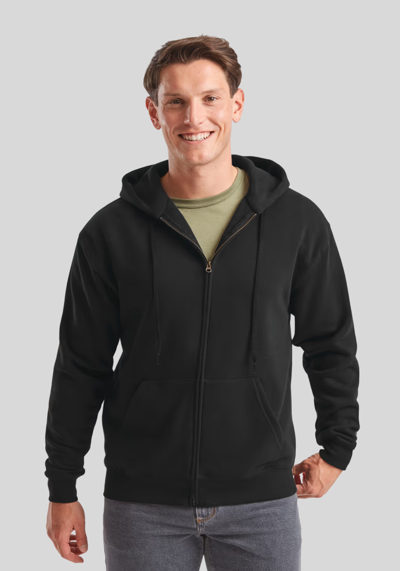 Men's Premium Full Zip Hooded Sweatshirt (62-034-0)