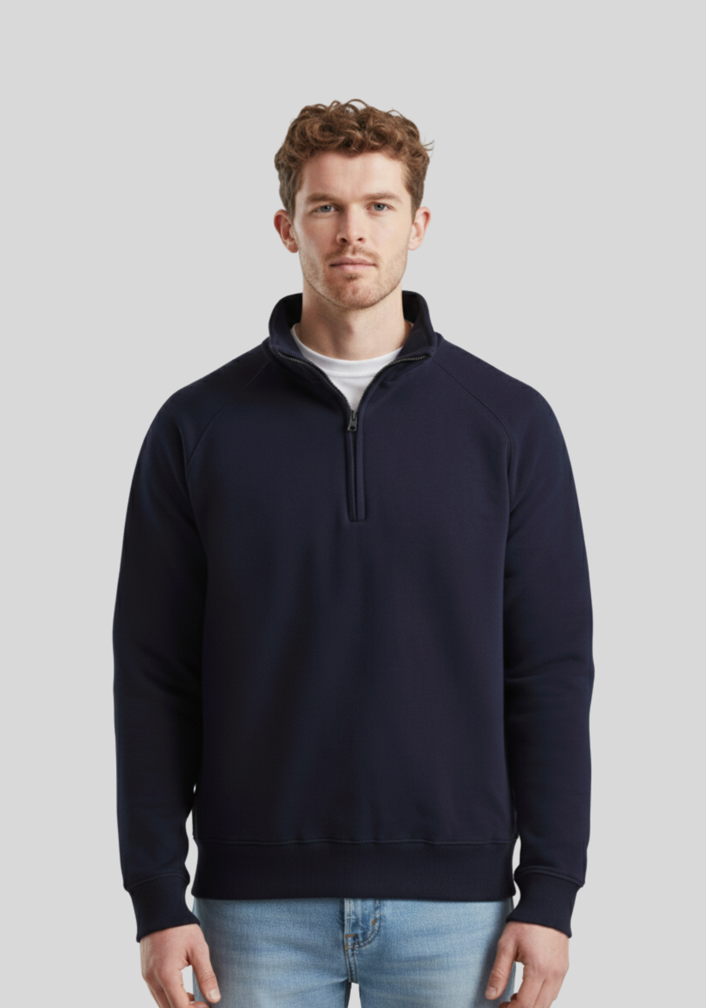 Fruit of the Loom Classic Zip Neck Sweat