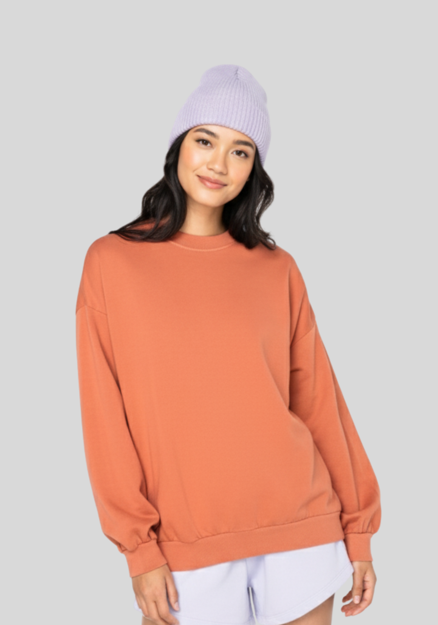 Ecologische oversized uniseks sweater French Terry