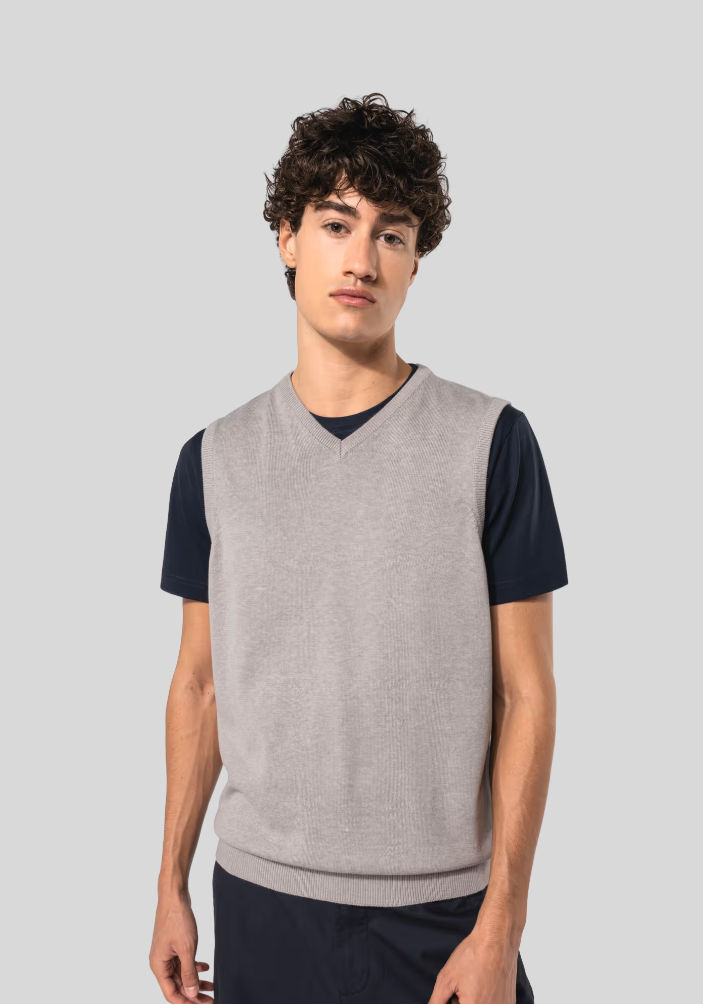 Heren spencer met v-hals