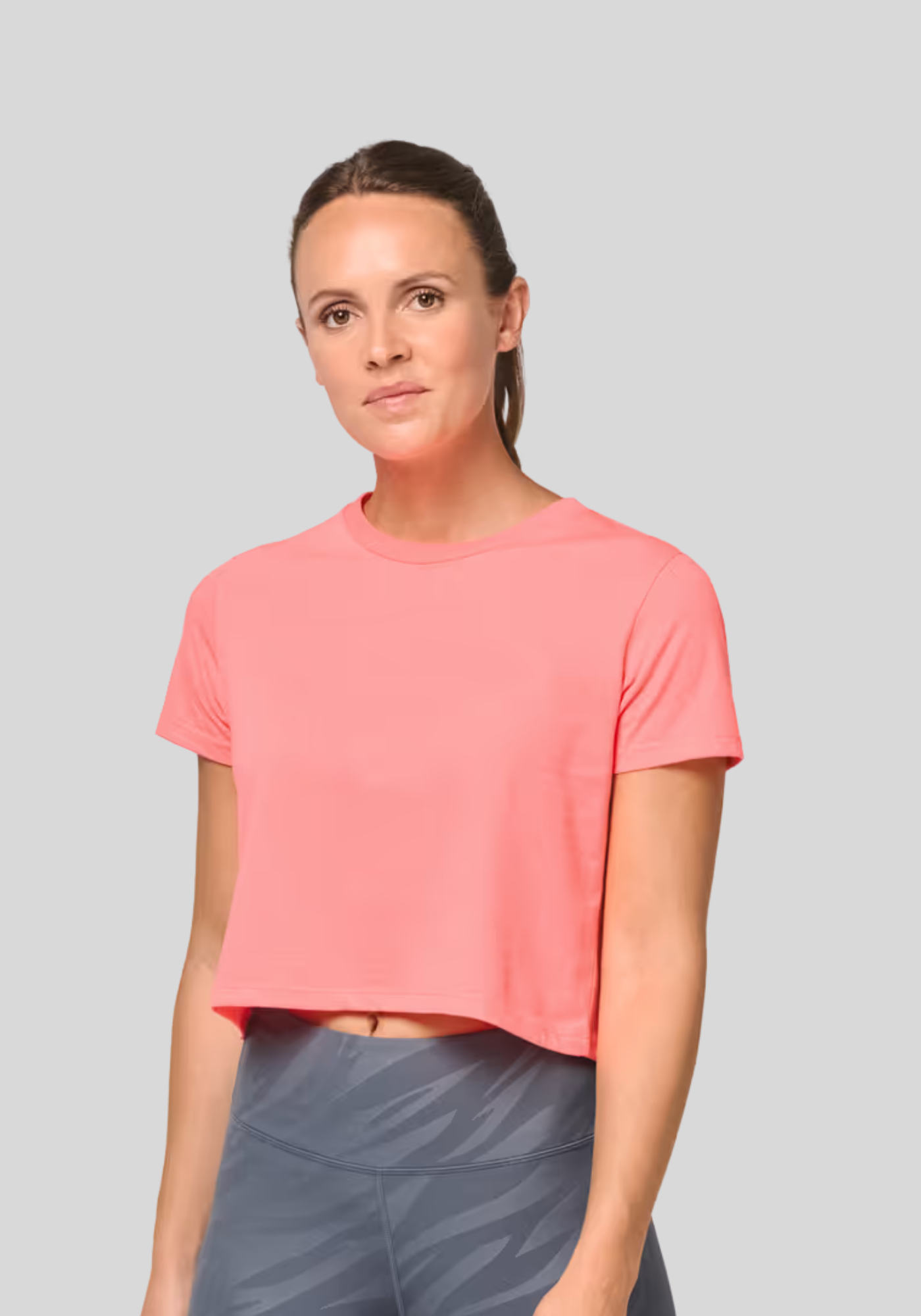 Triblend dames croptop