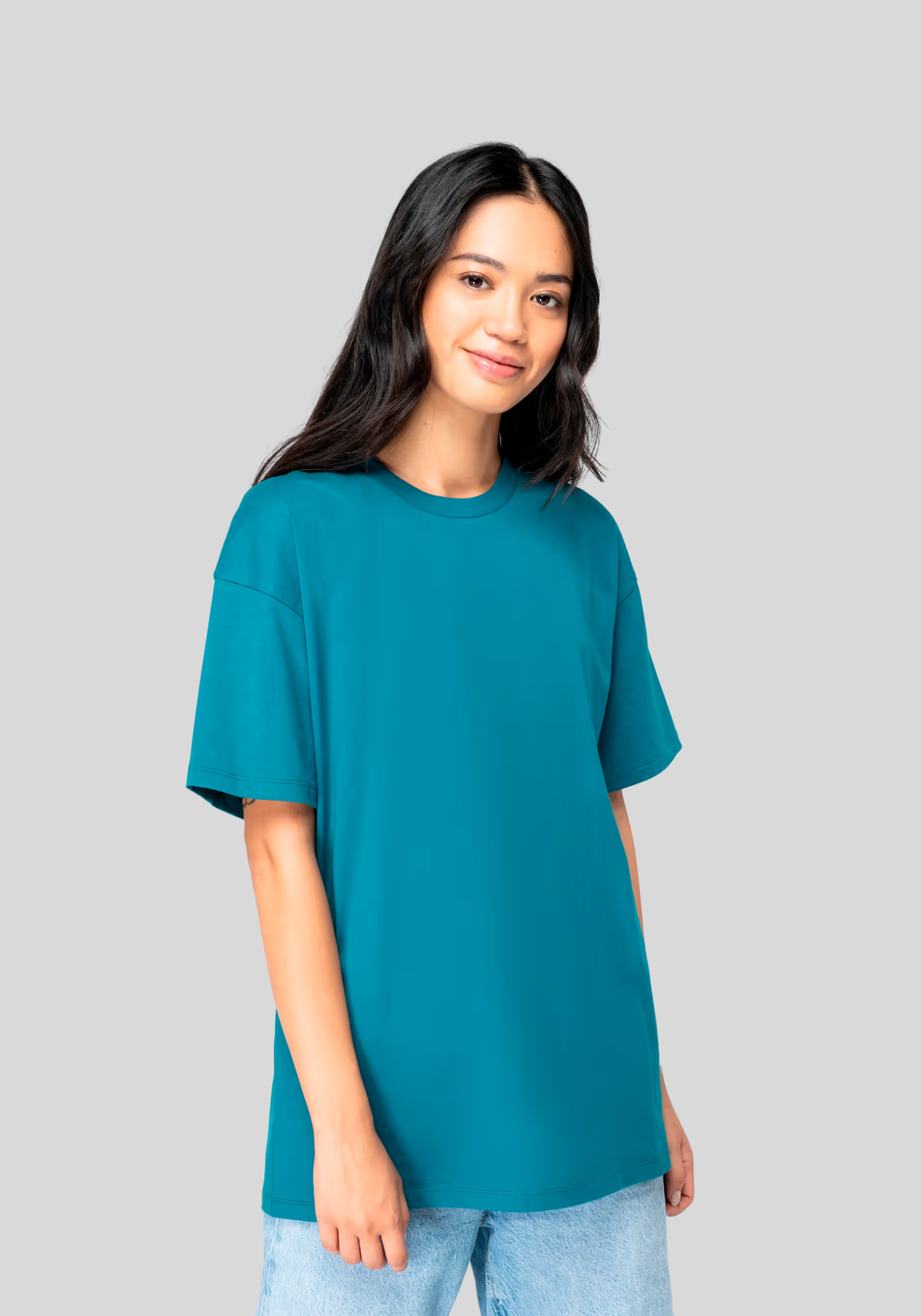 Ecologisch uniseks T-shirt met afhangende mouwen