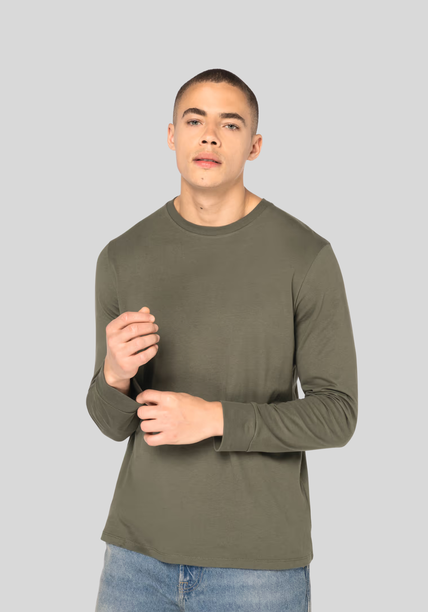 Ecologisch uniseks T-shirt met lange mouwen