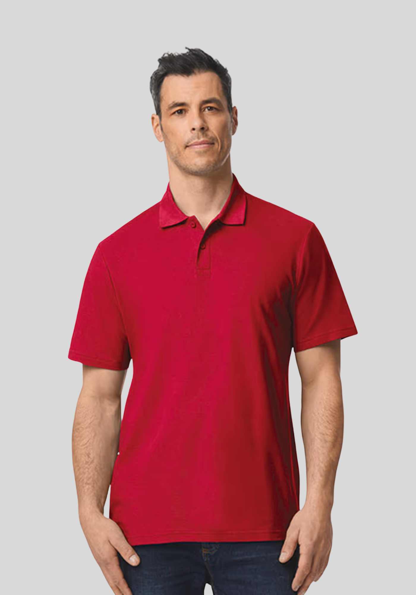 Herenpolo Softstyle Dubbele piqué