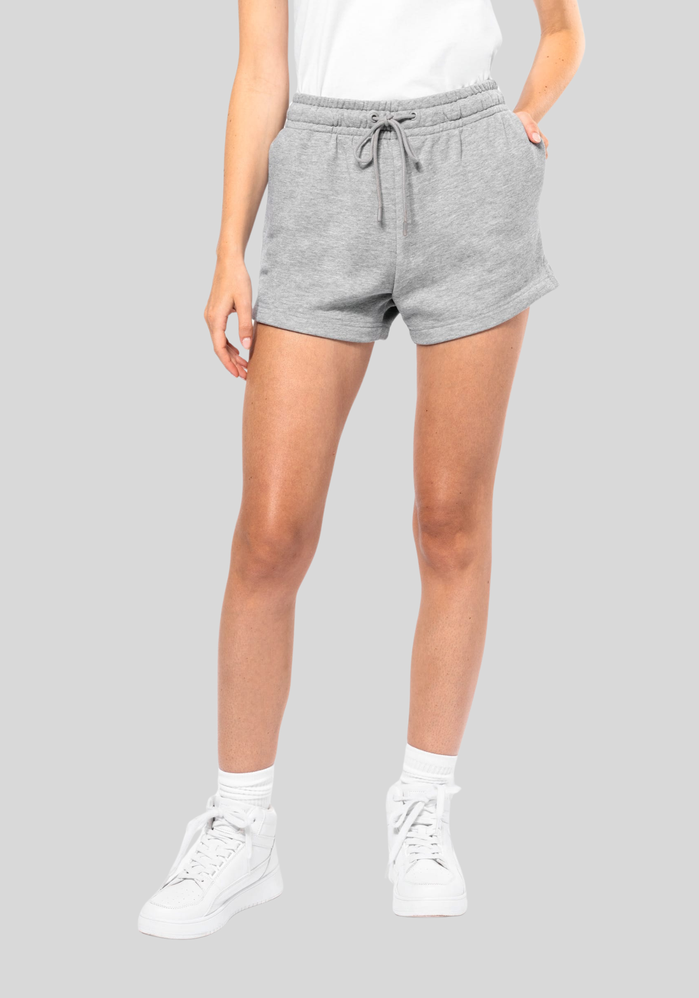 Duurzame damesshort van french terry