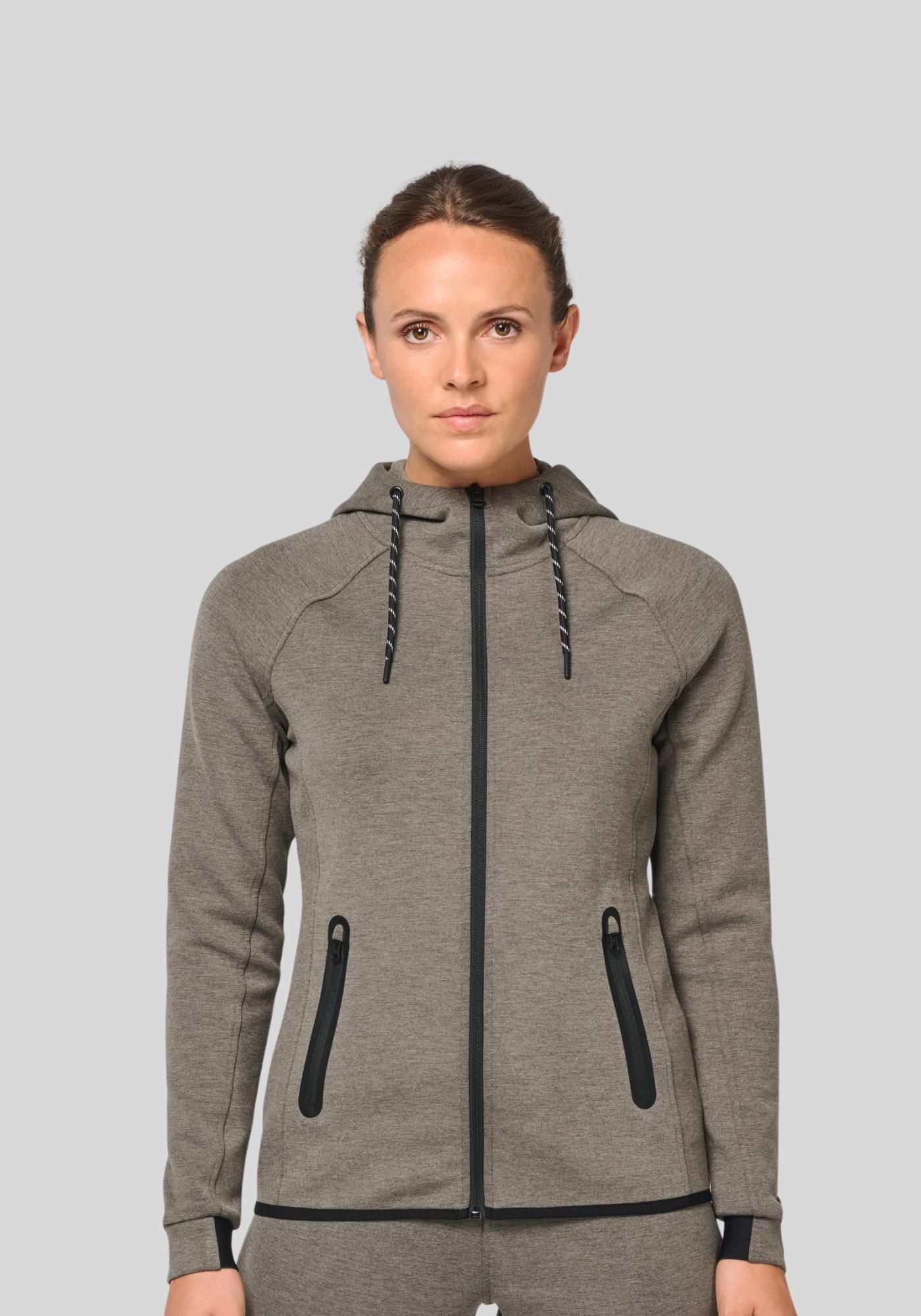 Damesjas met capuchon performance