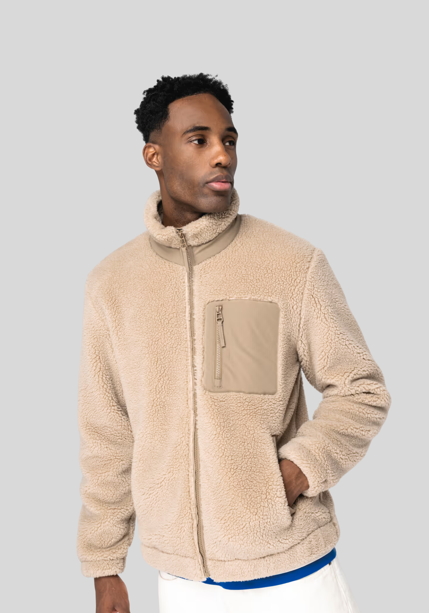 Ecologisch uniseks sherpa jasje