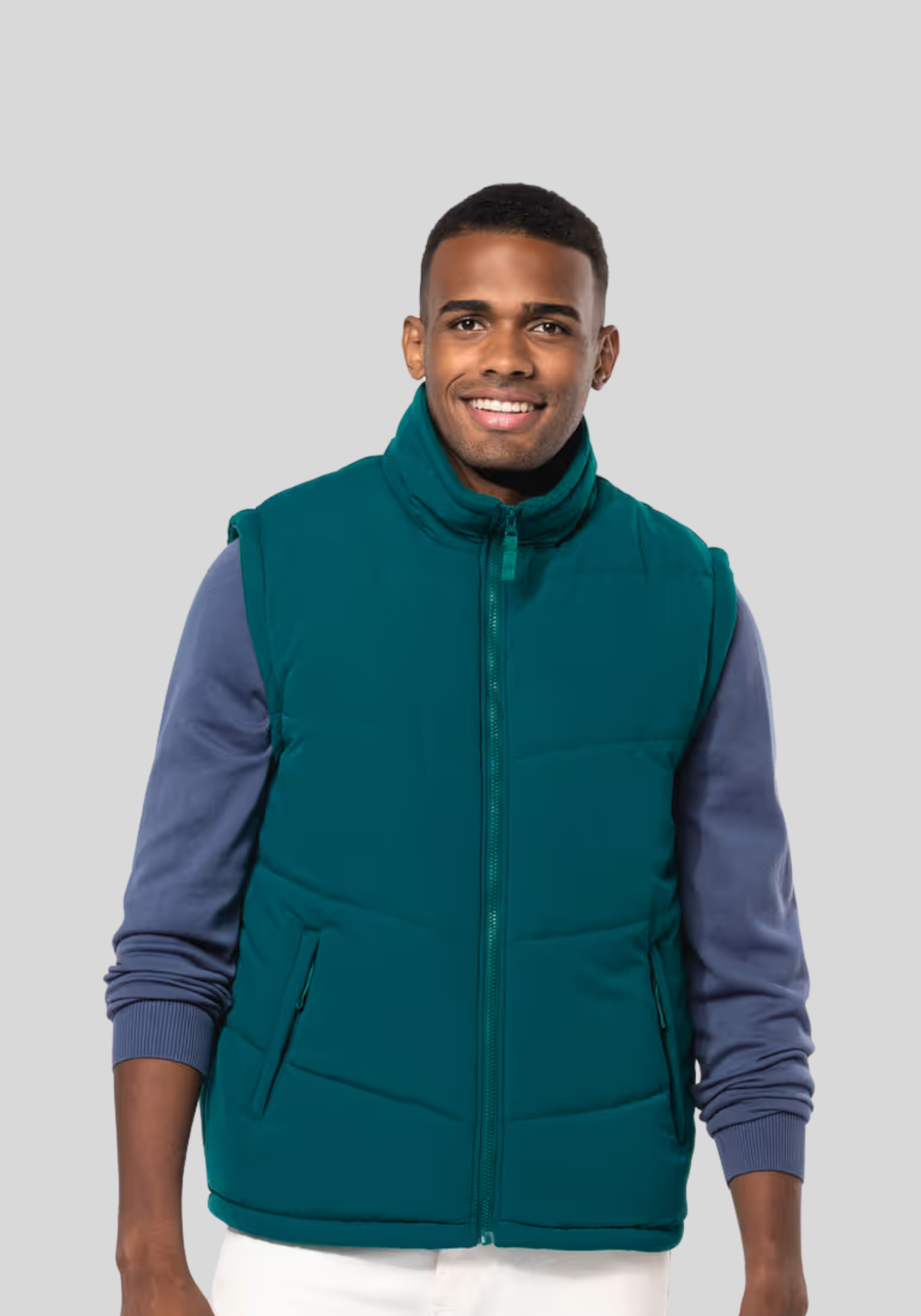 Met fleece gevoerde bodywarmer