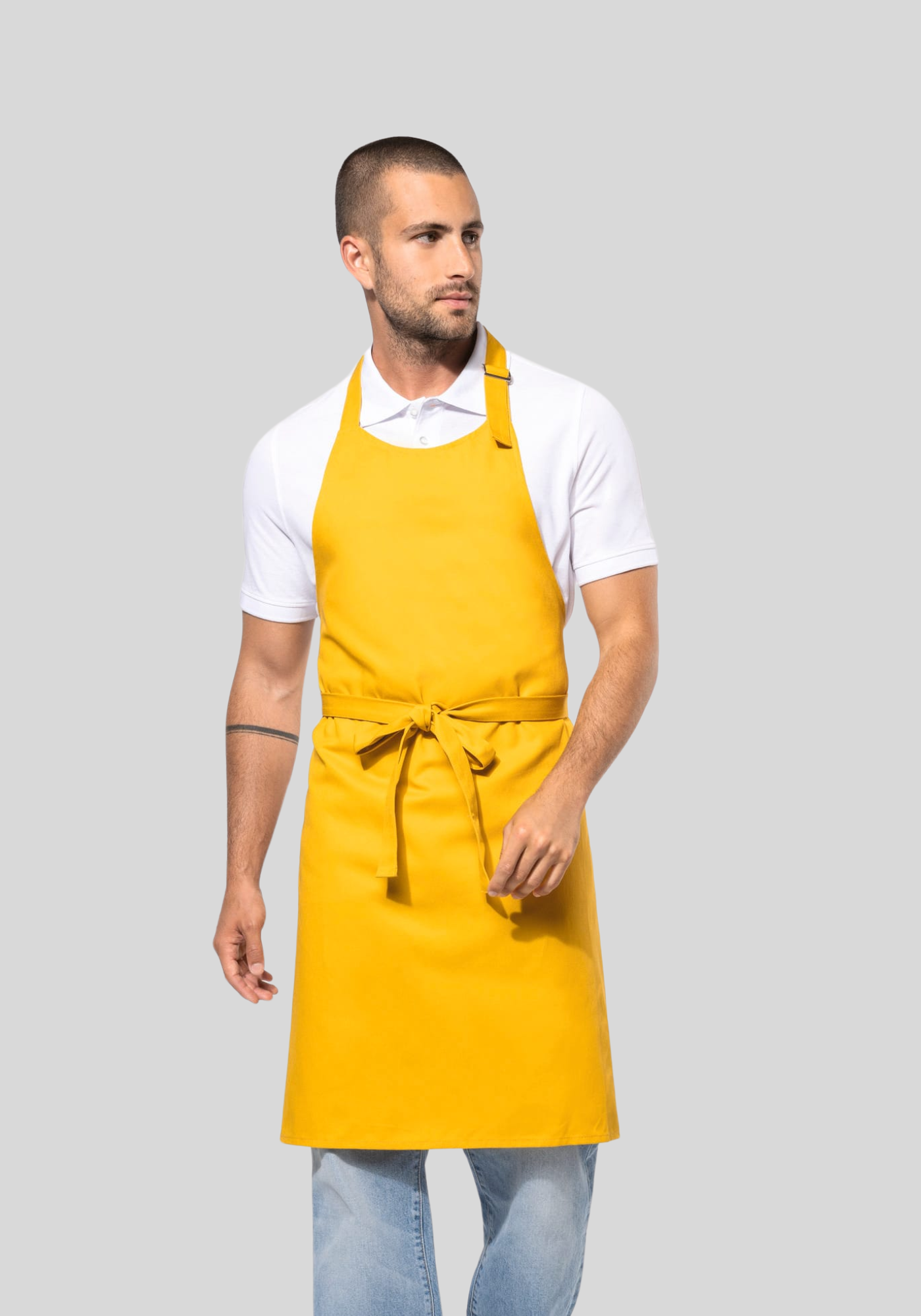 Katoenen schort zonder zak