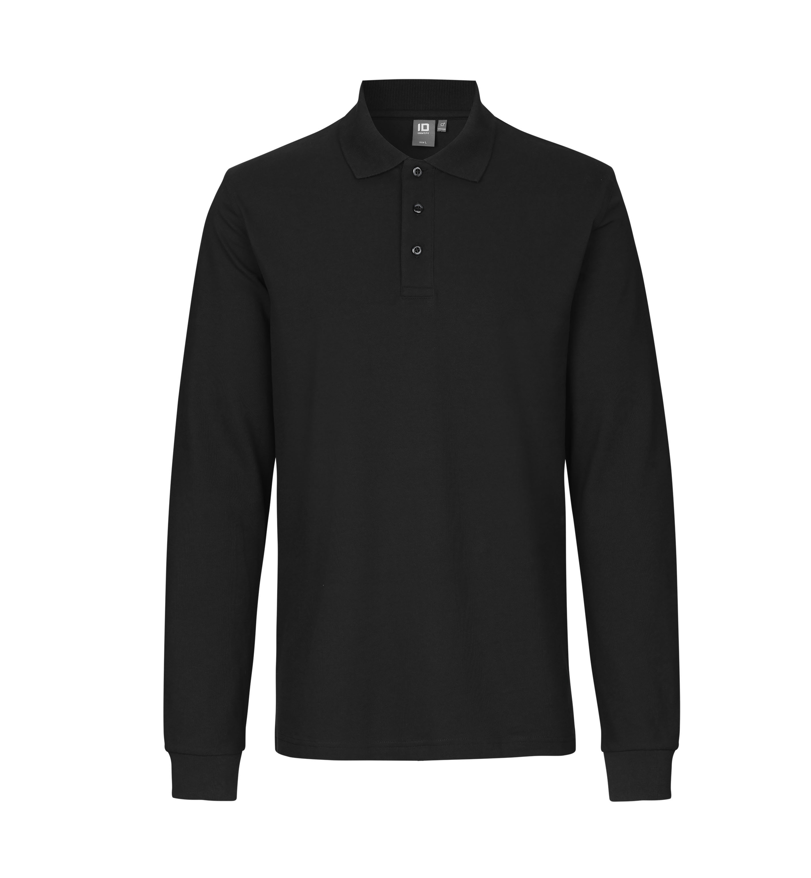 Poloshirt met lange mouw | stretch