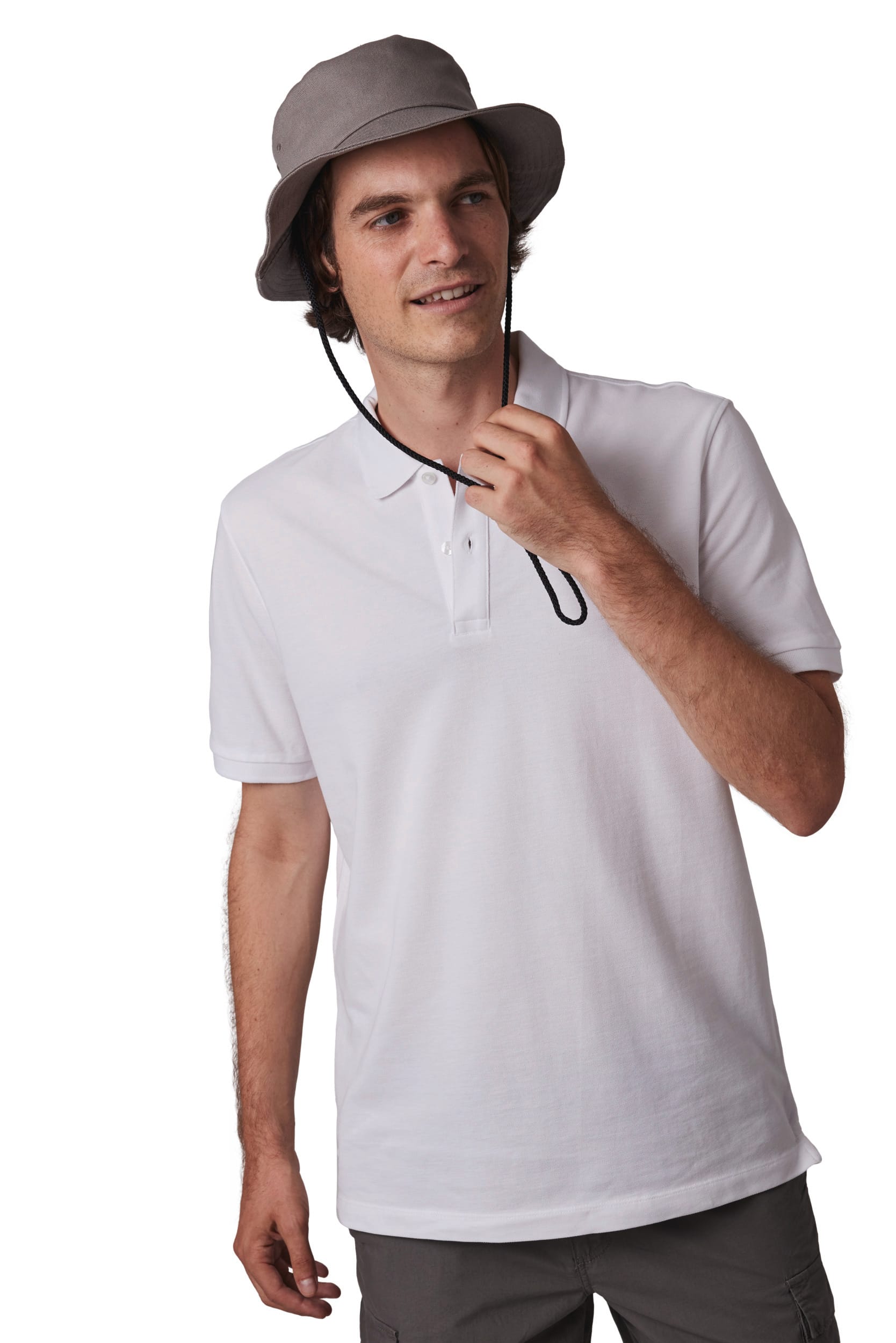 Bob in de stijl van een bucket hat