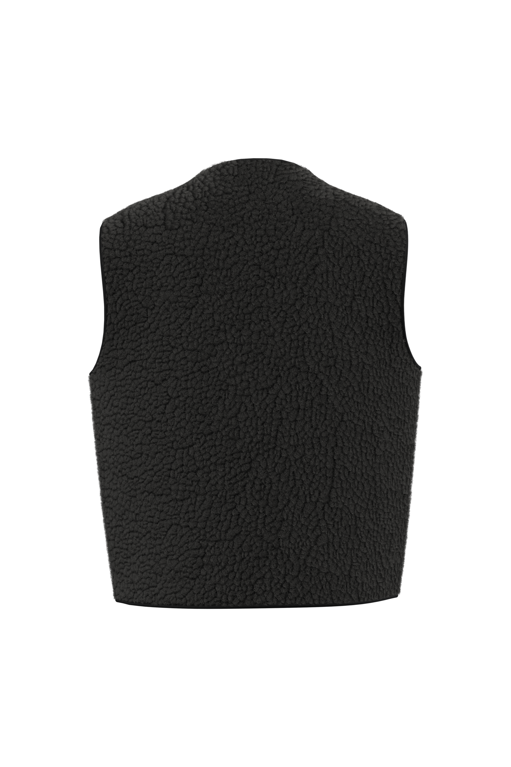 Mouwloos sherpa damesjasje