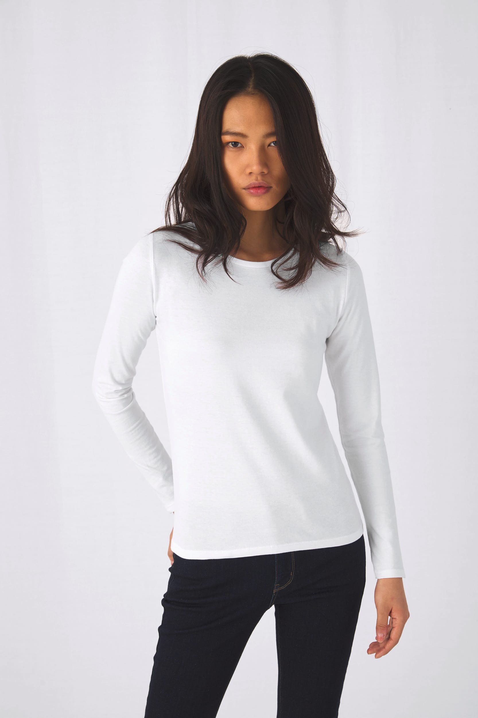 #E190 Ladies' T-shirt long sleeve