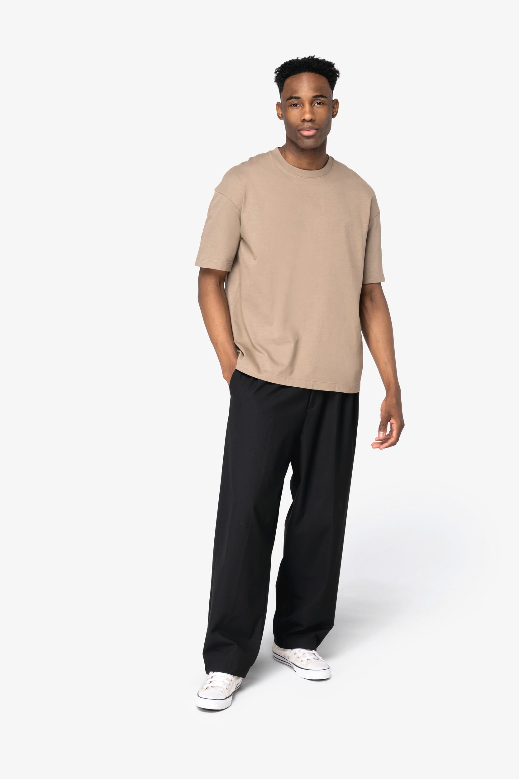 Ecologisch oversized heren-T-shirt