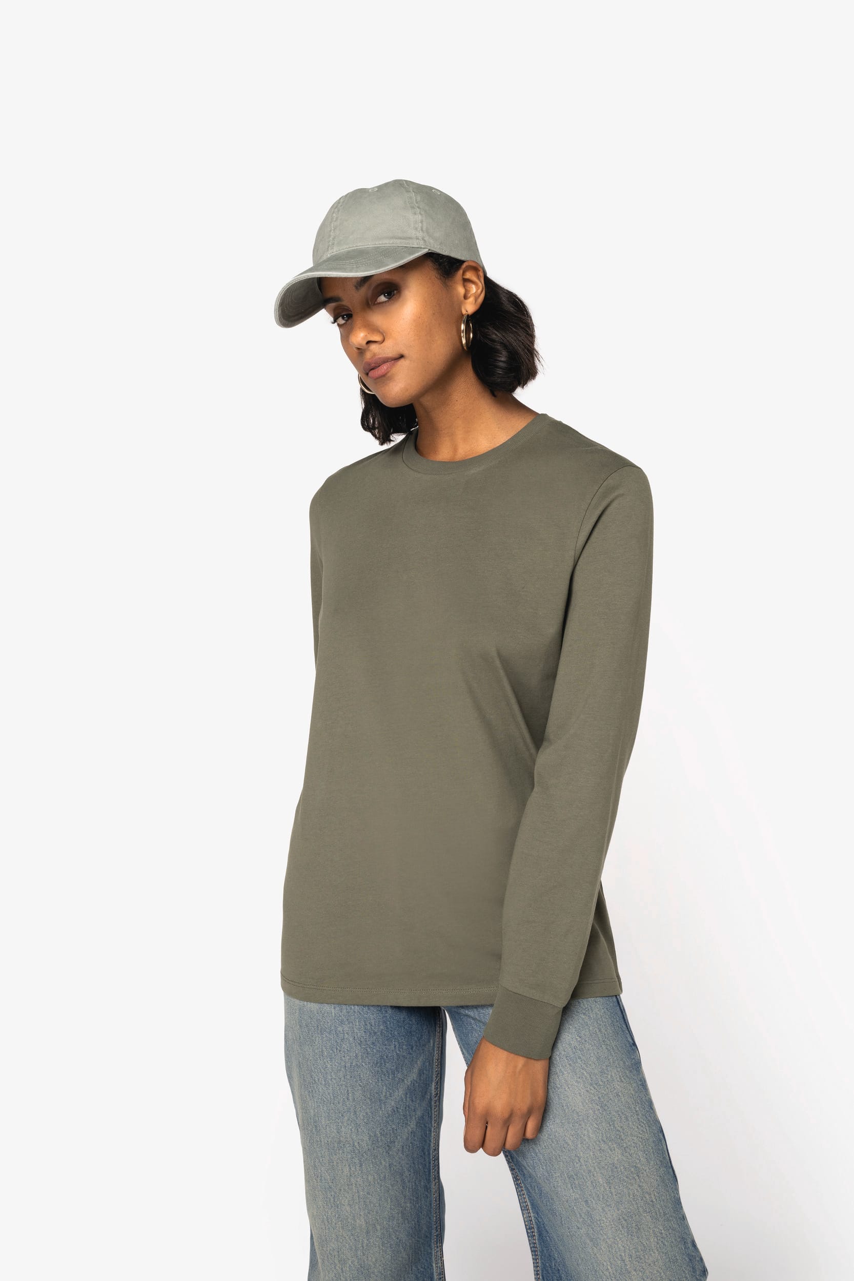 Ecologisch uniseks T-shirt met lange mouwen