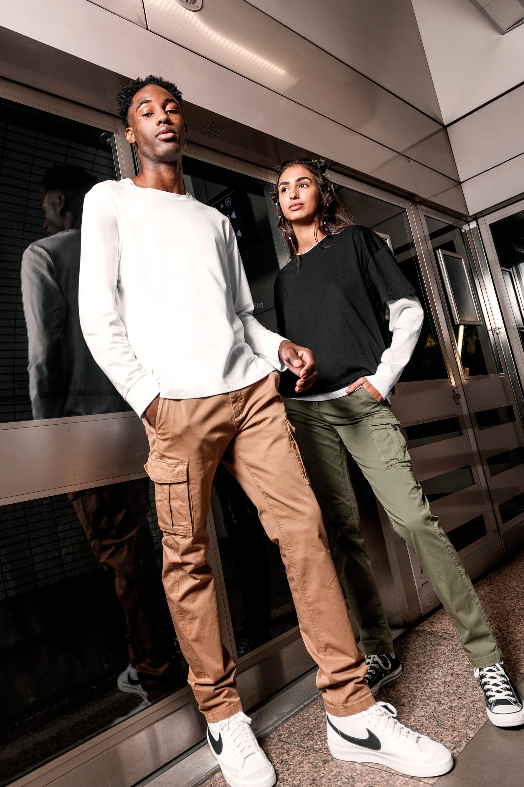Ecologisch uniseks T-shirt met lange mouwen