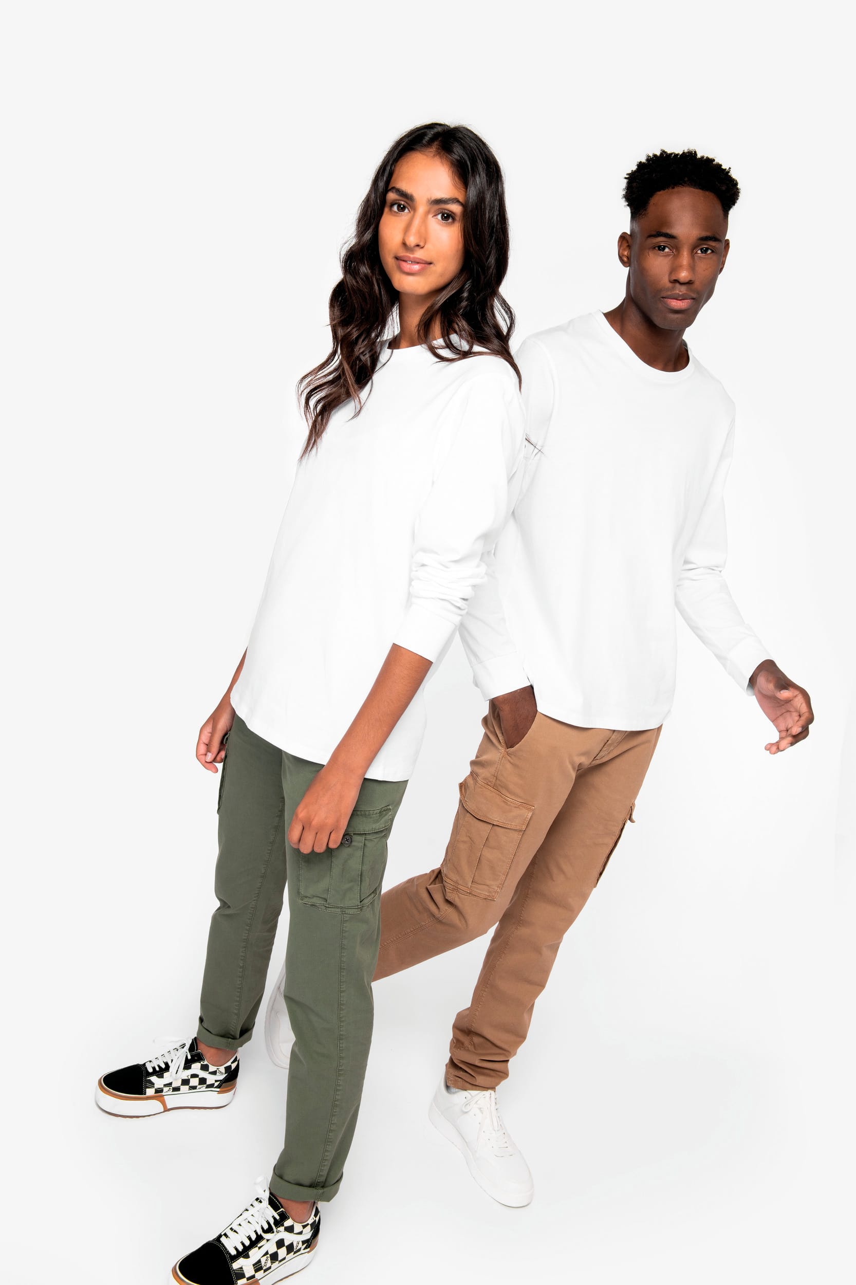 Ecologisch uniseks T-shirt met lange mouwen
