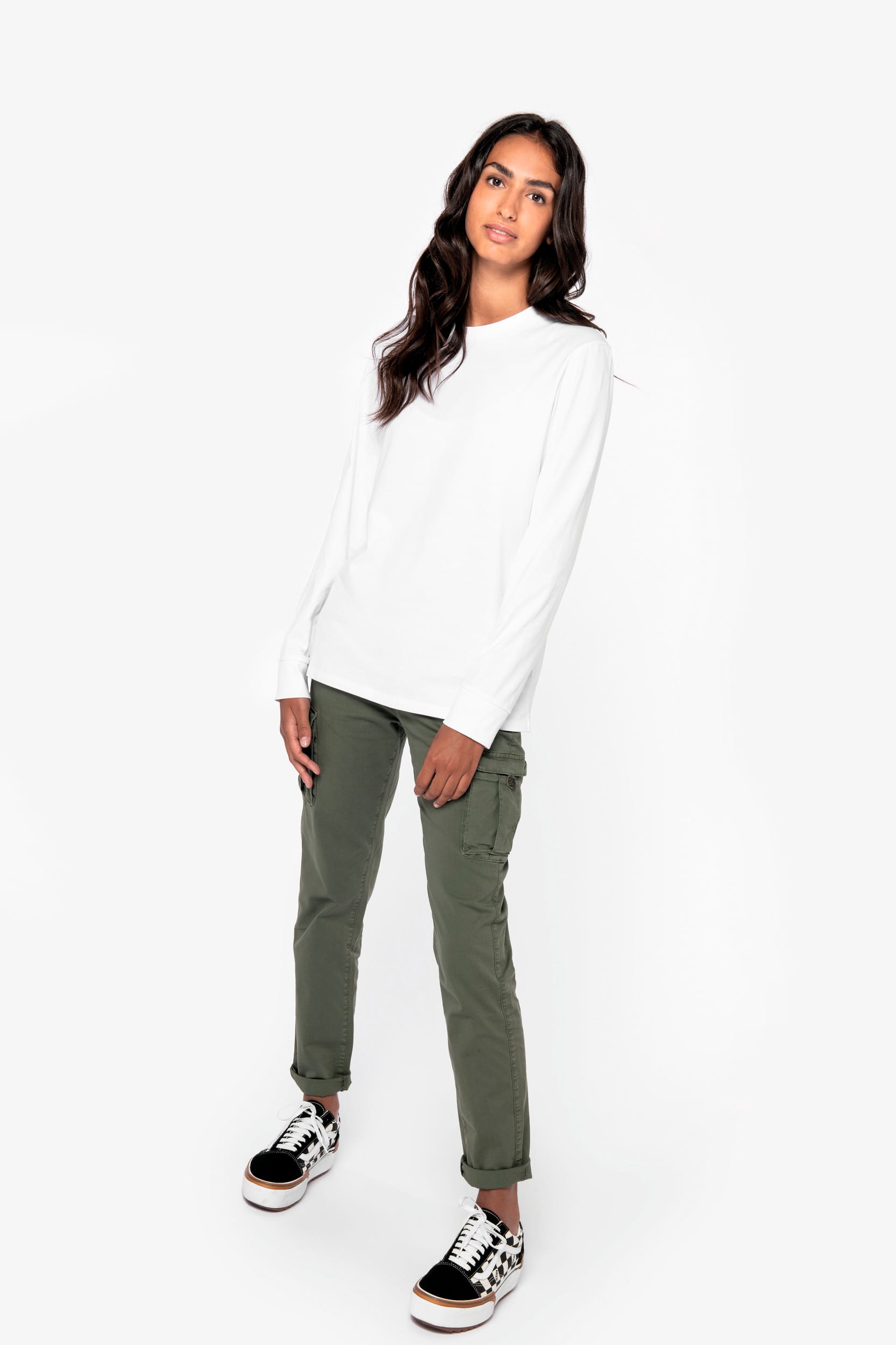 Ecologisch uniseks T-shirt met lange mouwen