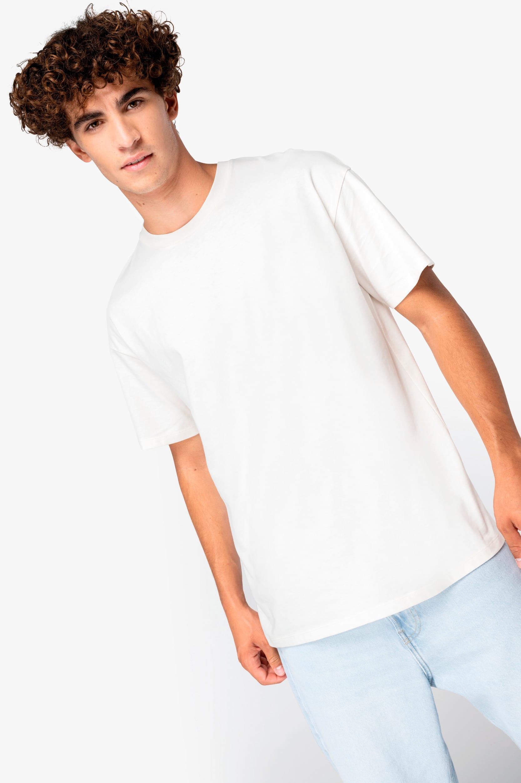 Ecologisch uniseks T-shirt met afhangende mouwen
