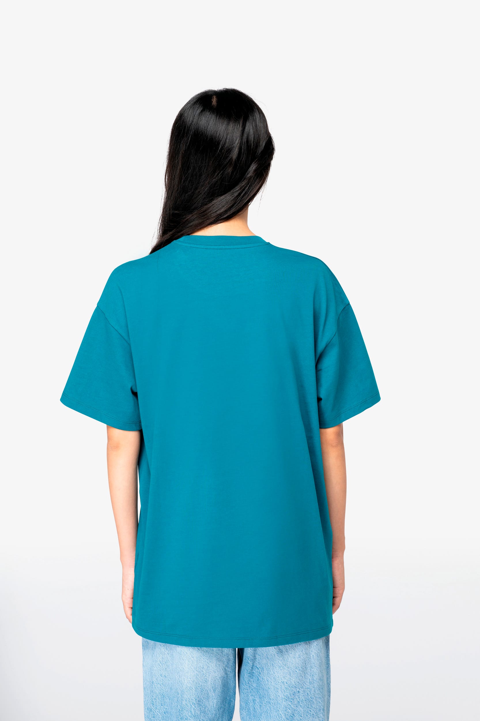 Ecologisch uniseks T-shirt met afhangende mouwen